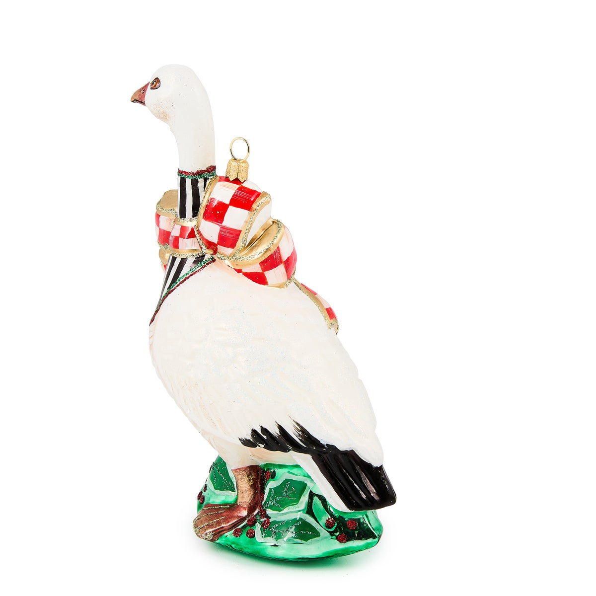 Check It Out Goose Glass Ornament - Image 2