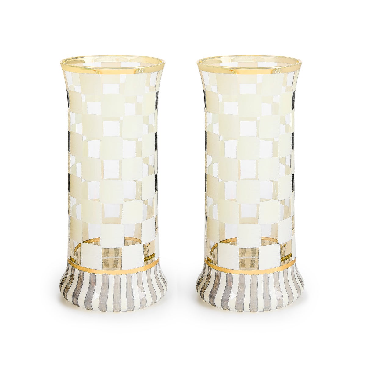 Carnival White Highball Glass, Set of 2