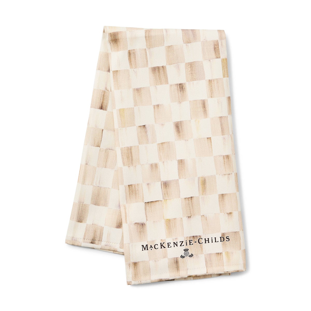 Mocha Check Dish Towel - Image 3