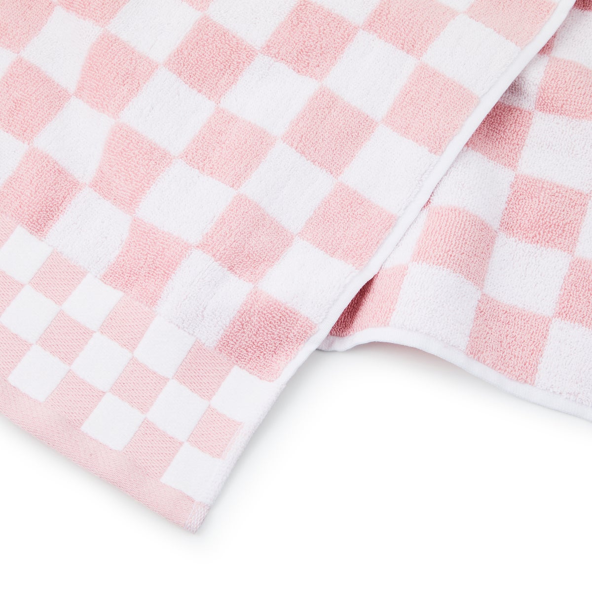 Rosy Check Bath Towel - Image 4