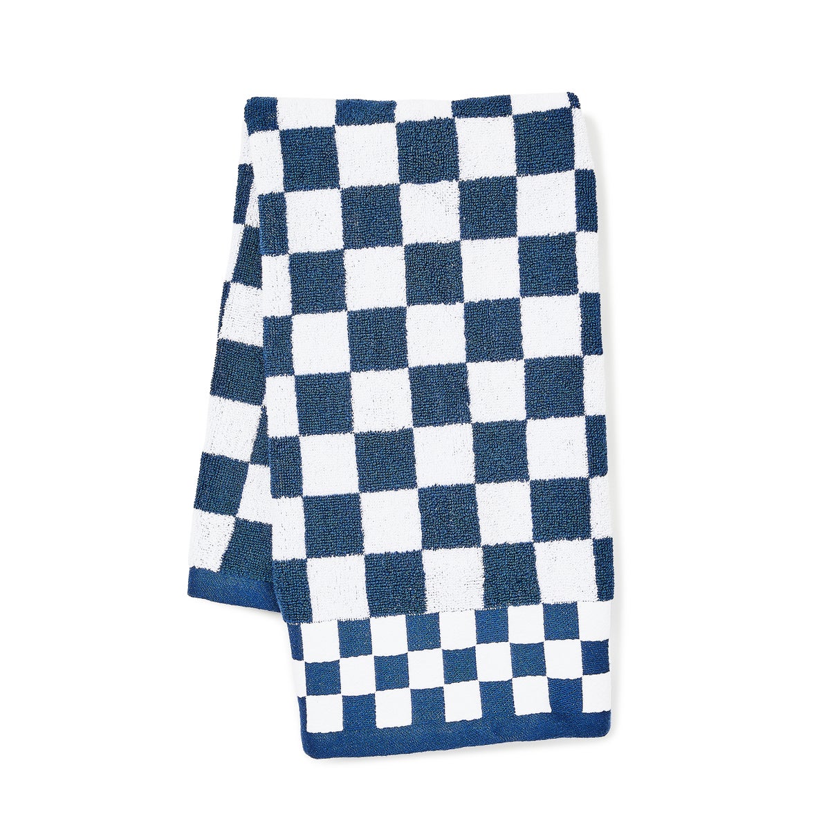 Indigo Check Hand Towel