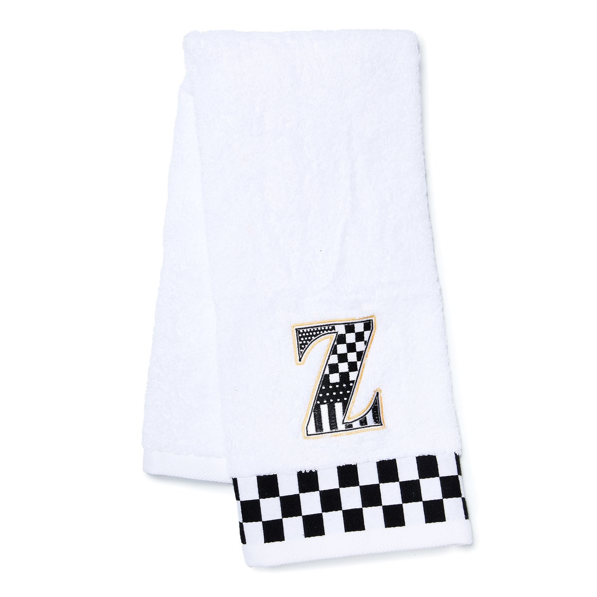 Monogram "Z" Check Hand Towel
