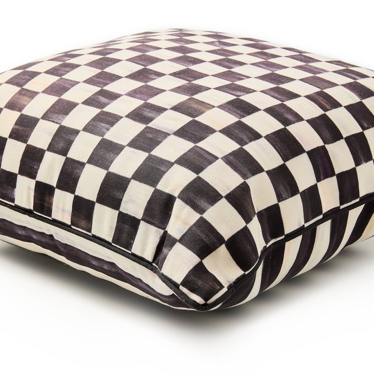 Courtly Check Printed Outdoor Pillow - Image 3