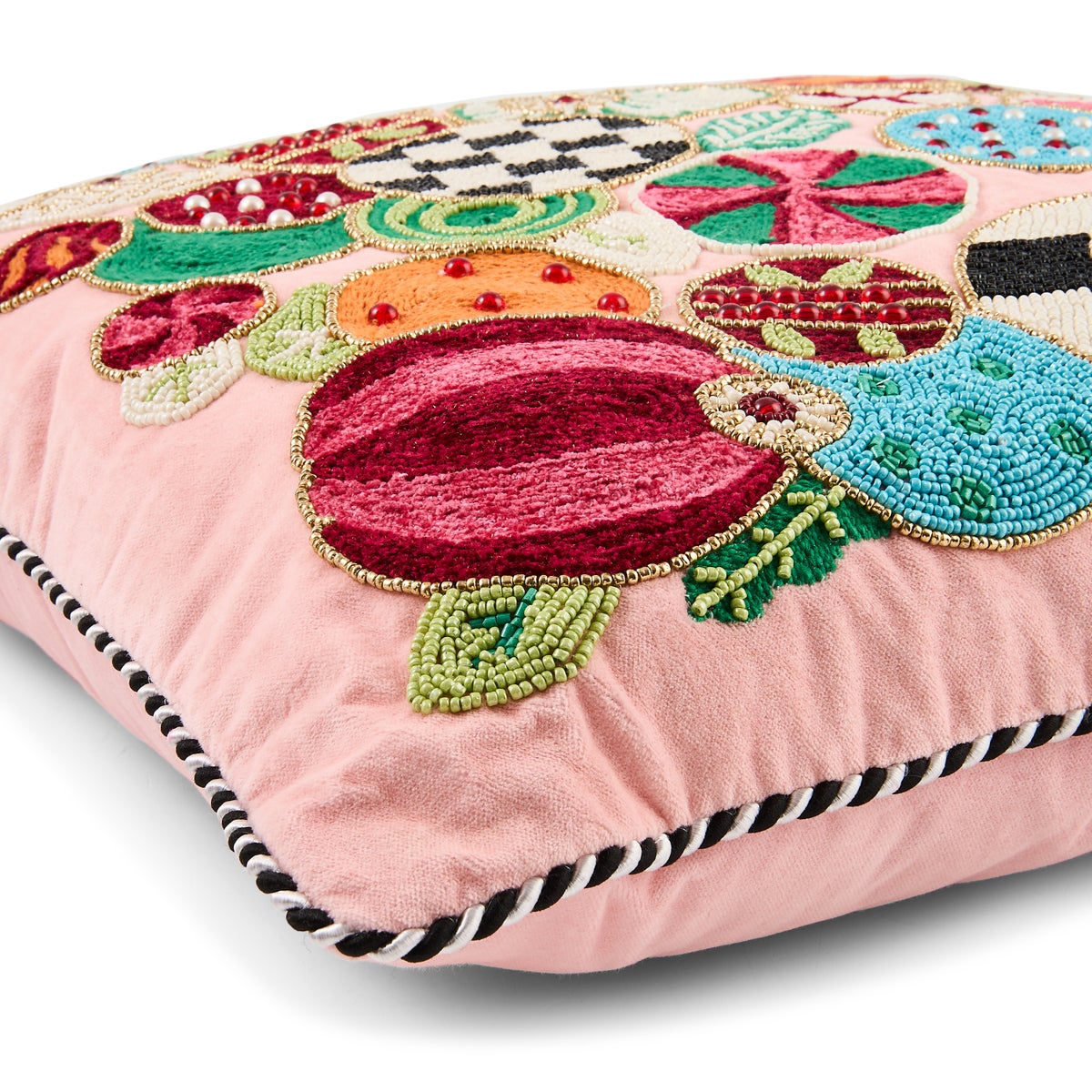 Confetti Jolly Ornament Throw Pillow - Image 2