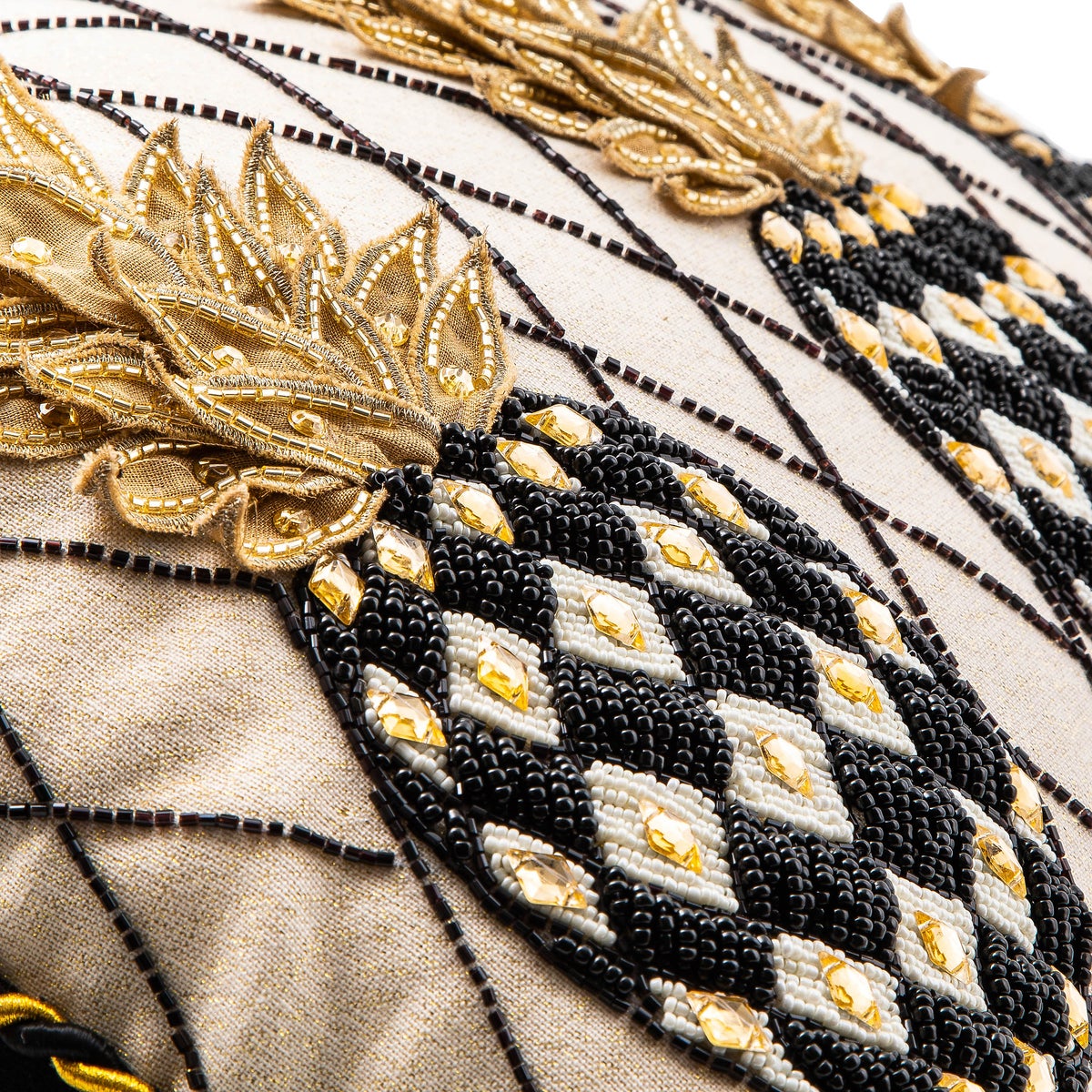 Pineapple Ivory Lumbar Pillow - Image 4