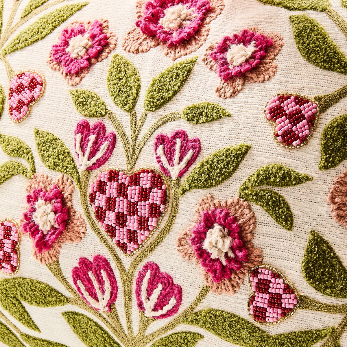 Check Hearts Lumbar Throw Pillow - Image 3
