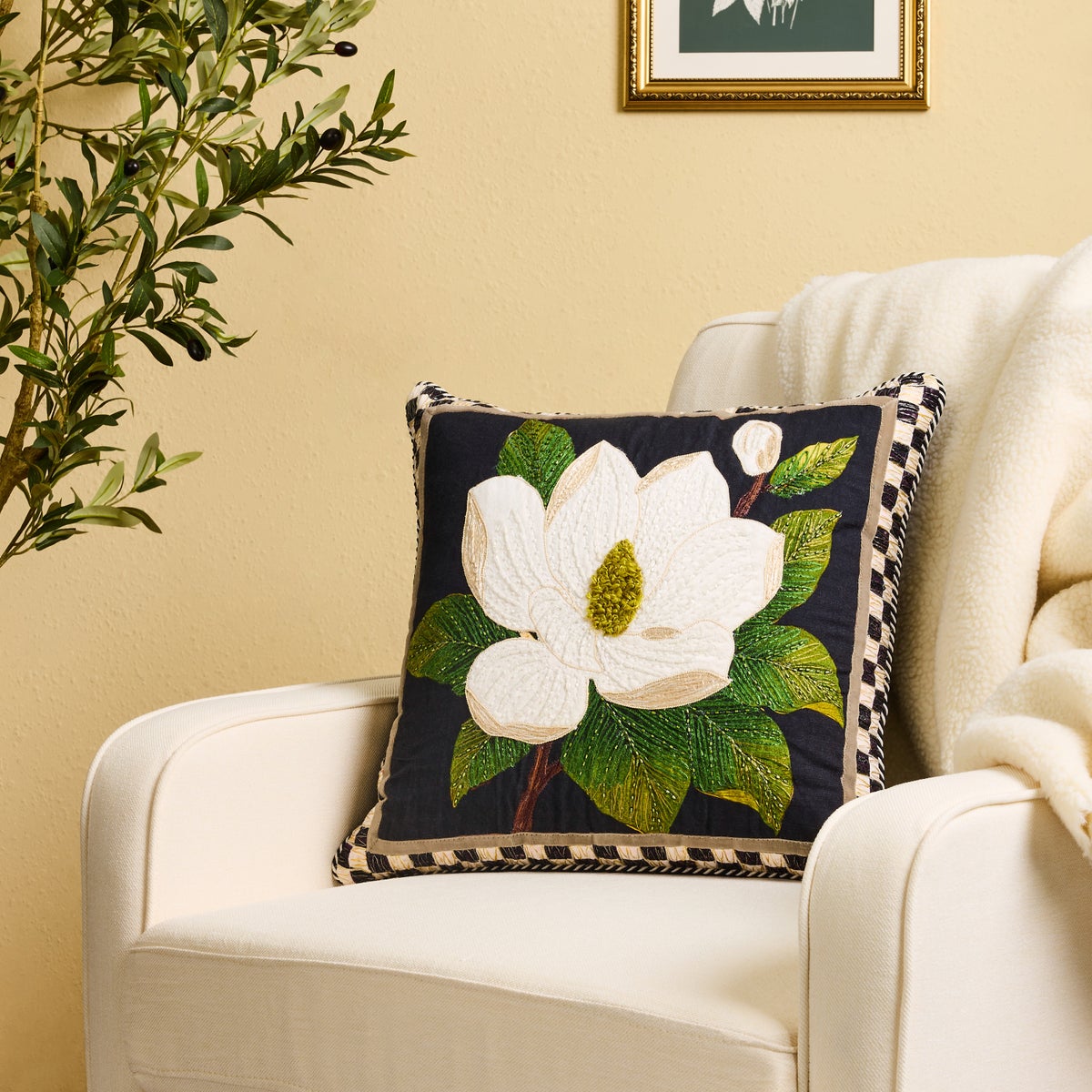 Magnolia Throw Pillow - Image 2