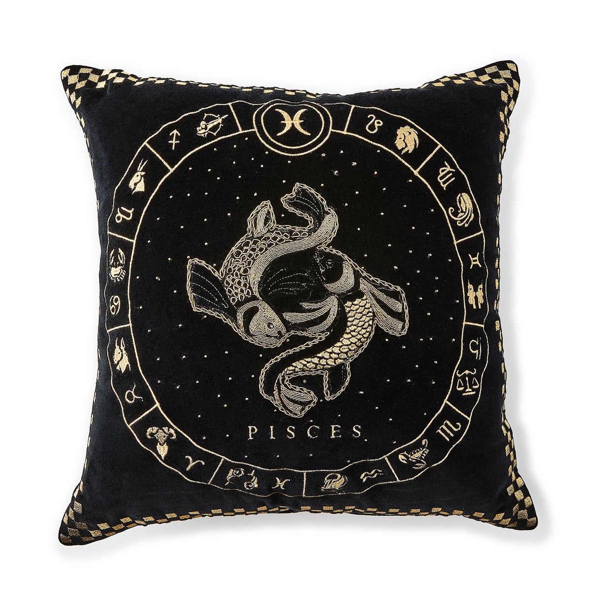 Pisces Zodiac Throw Pillow