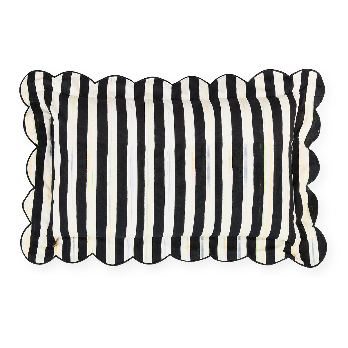 Courtly Check Reversible Scalloped Lumbar Throw Pillow - Image 2