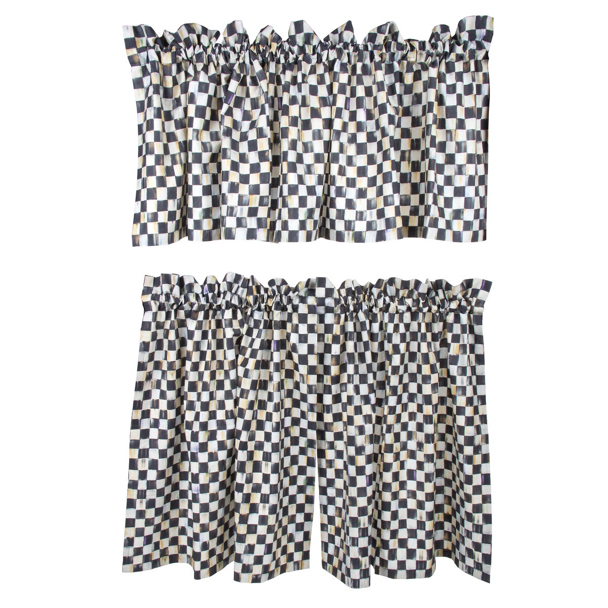 Courtly Check Cafe Curtains, Set of 2 - Image 5