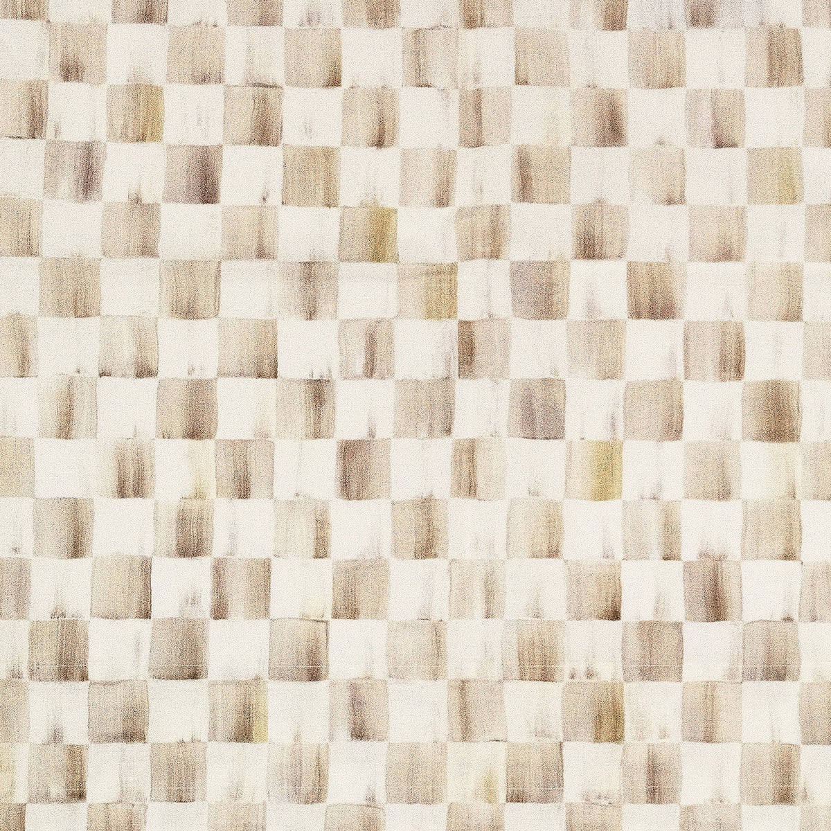 Mocha Check Cafe Curtains, Set of 2 - Image 2