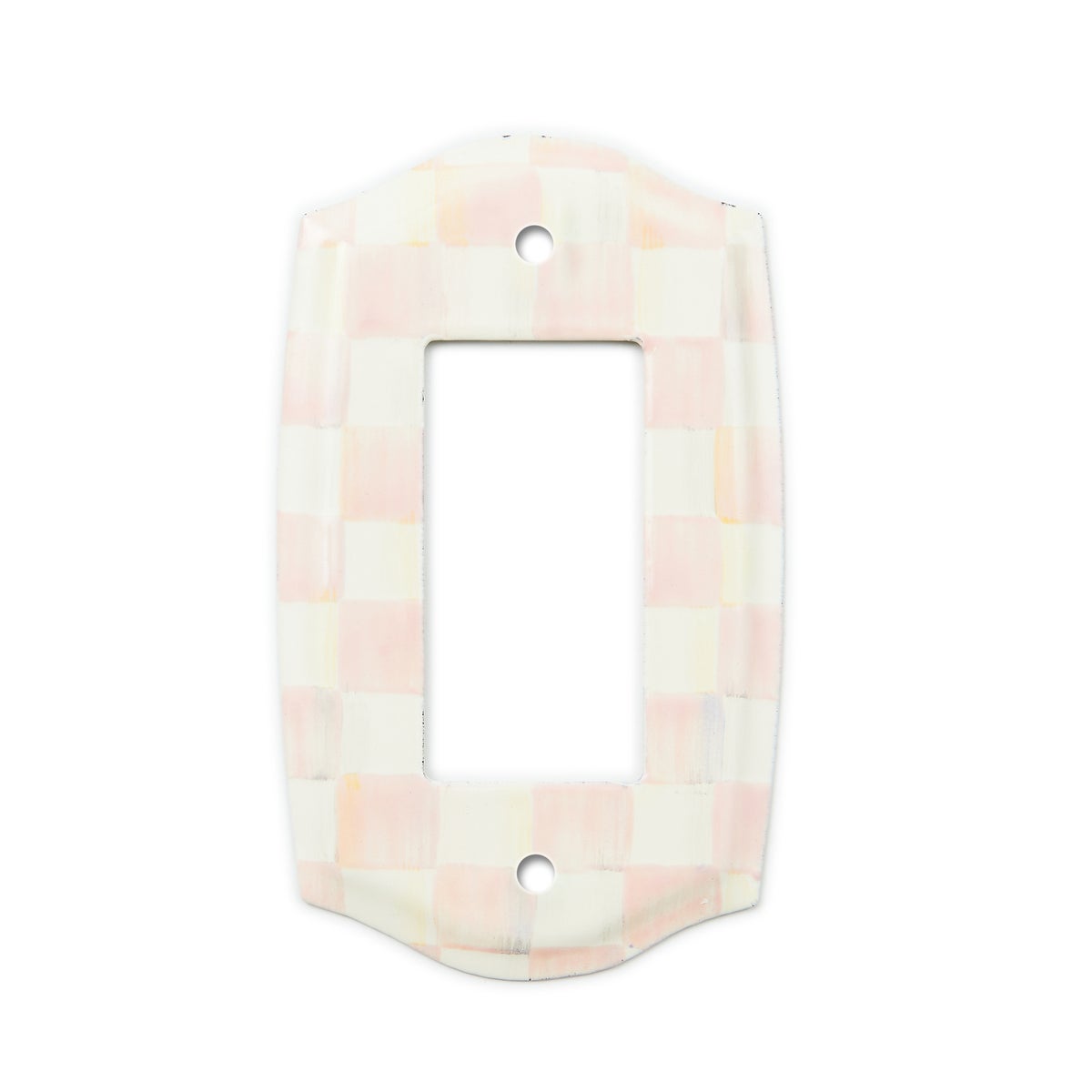 Rosy Check Single Rocker Switch Plate