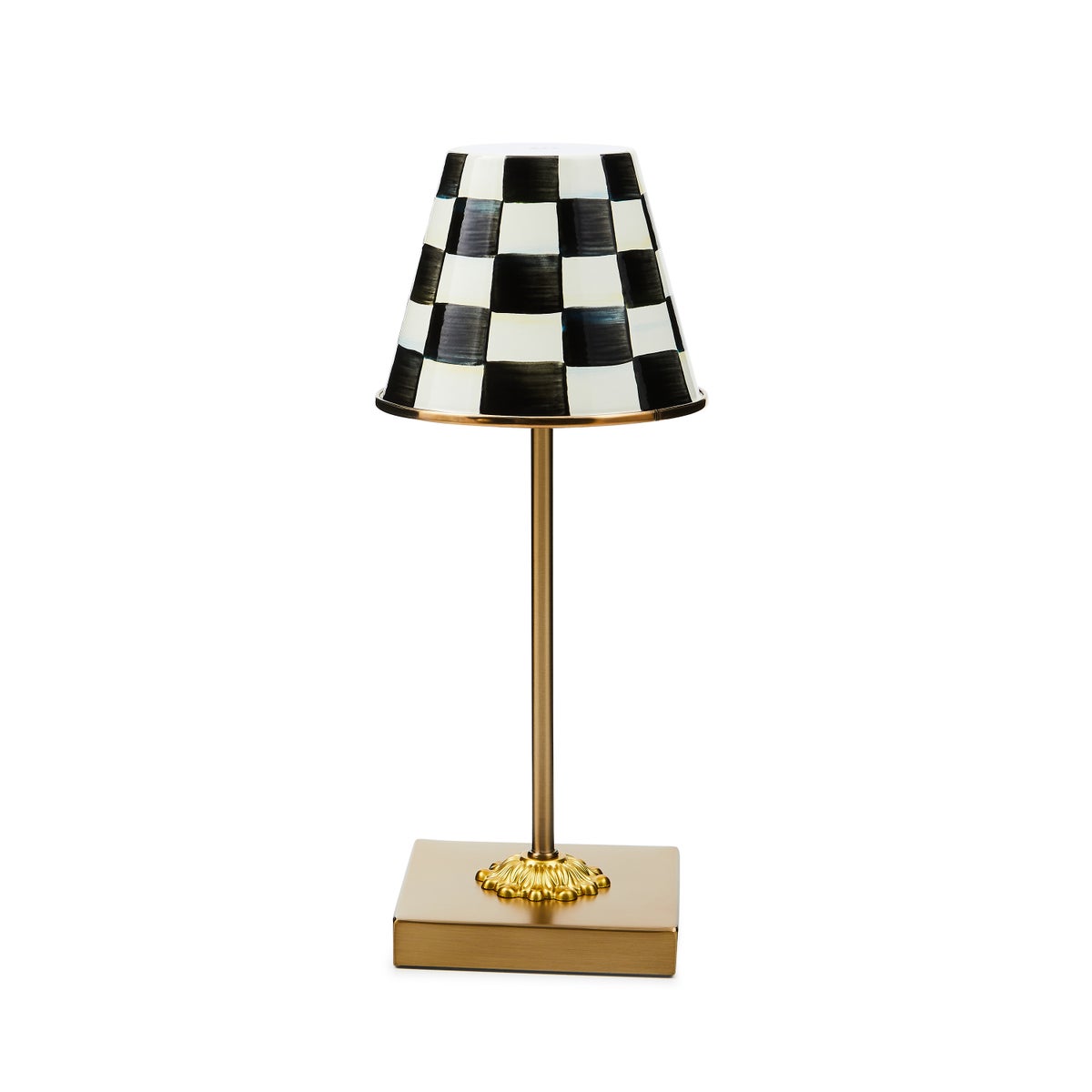 Courtly Check LED Rechargeable Cafe Table Lamp