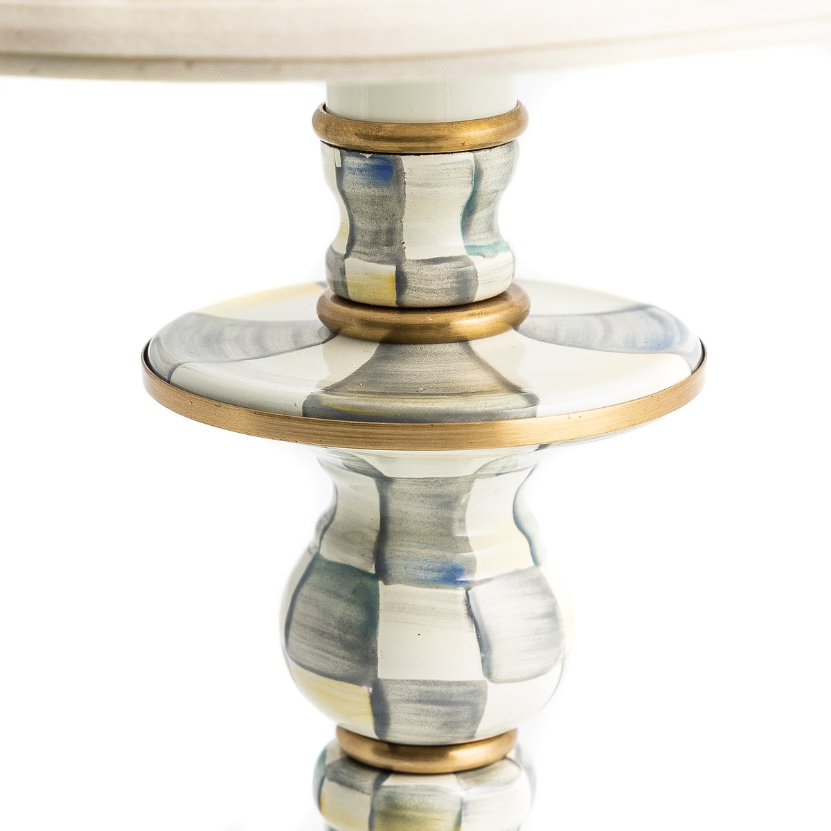 Sterling Check Candlestick Lamp - Image 5