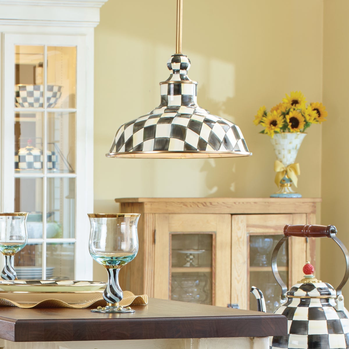 Courtly Check 12" Barn Pendant Lamp - Image 3