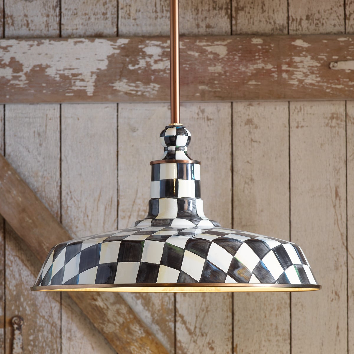 Courtly Check 18" Barn Pendant Lamp - Image 7