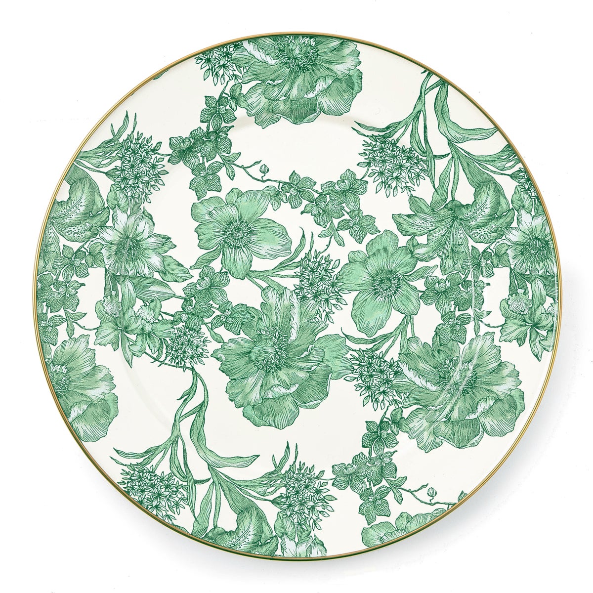 Emerald English Garden Charger/Plate
