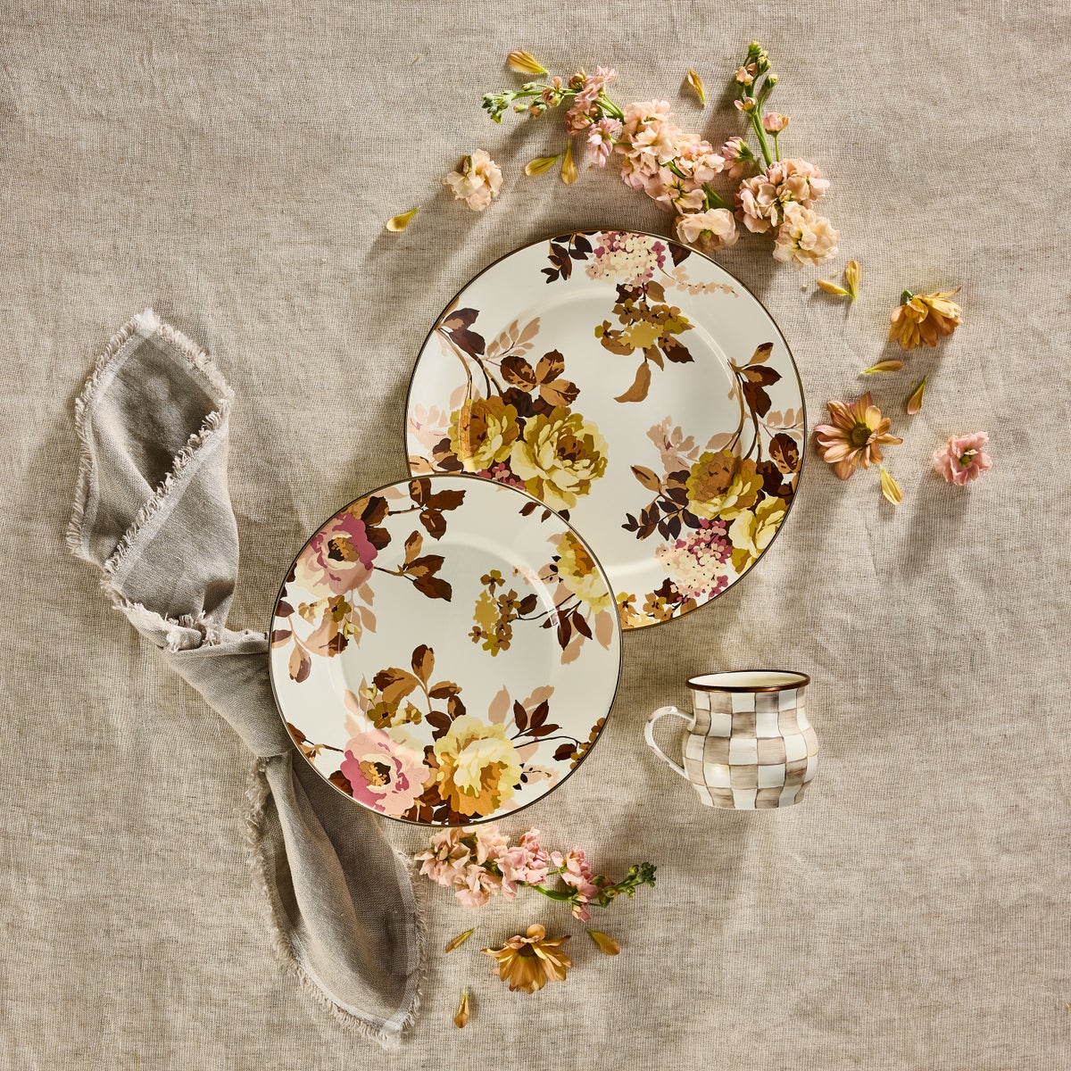 Wild Rose White Charger/Plate - Image 2