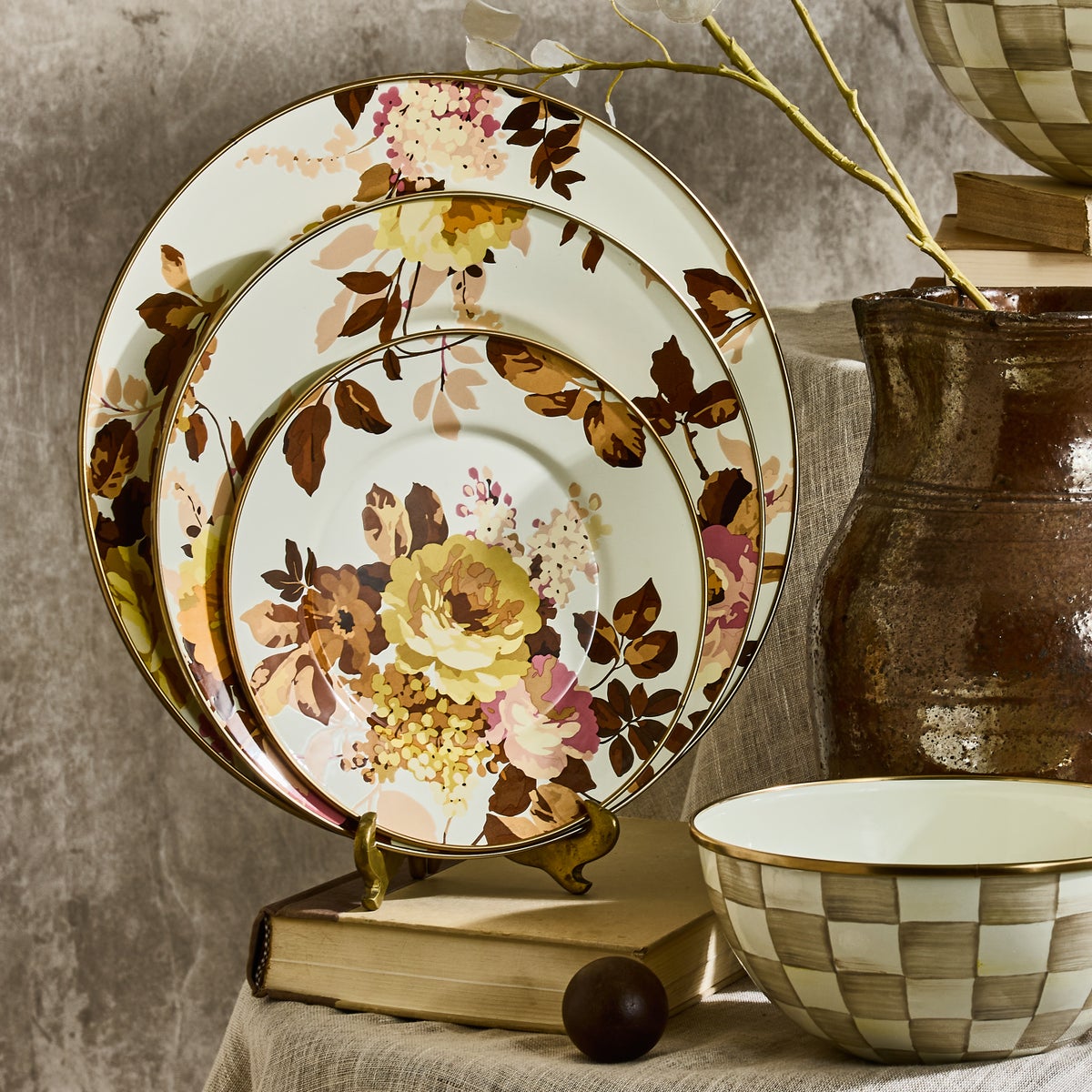 Wild Rose White Charger/Plate - Image 6