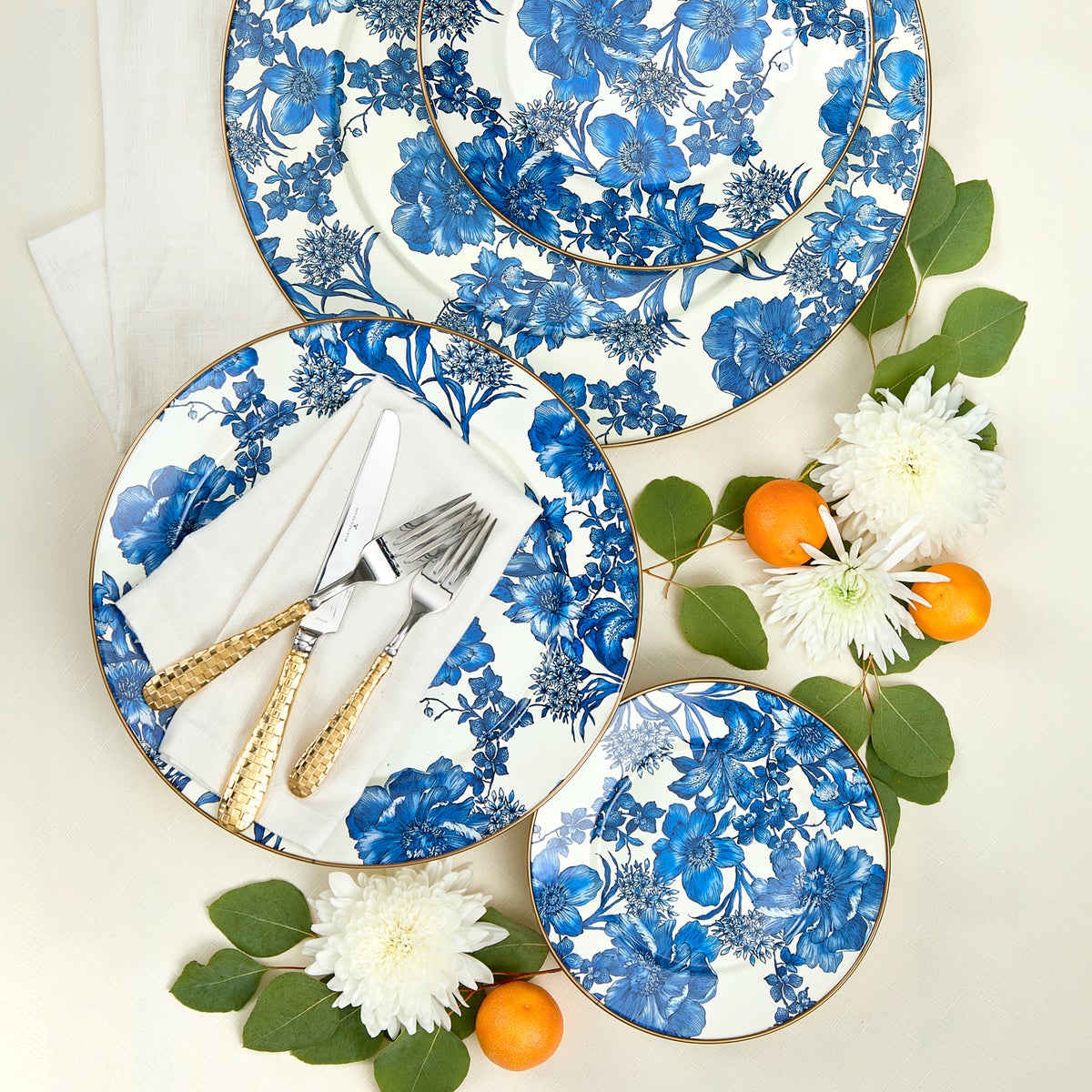 Royal English Garden Enamel Salad/Dessert Plate, Set of 4 - Image 2