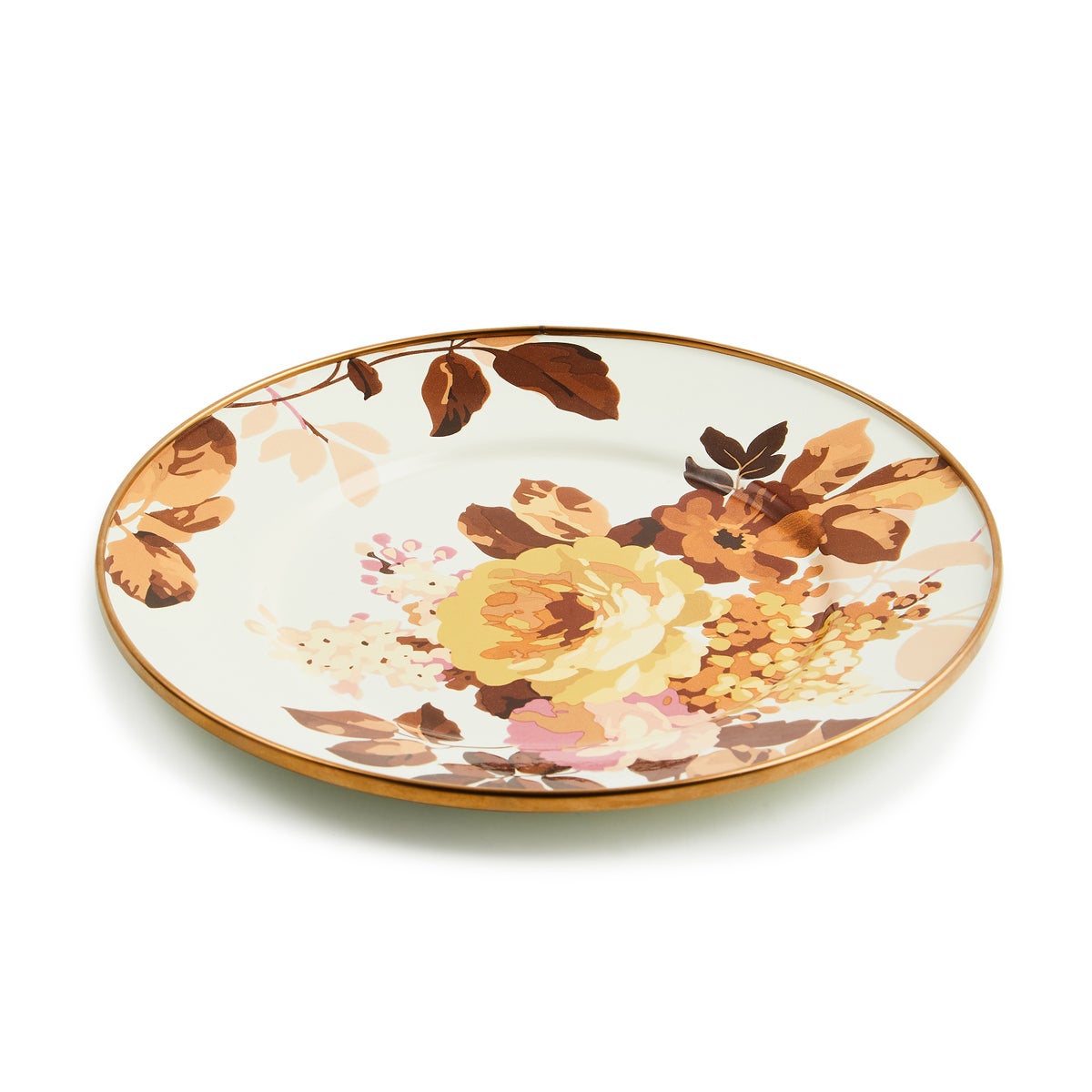 Wild Rose White Salad Plate - Image 3