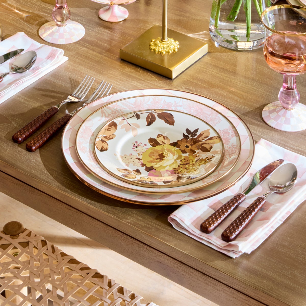 Wild Rose White Salad Plate - Image 7