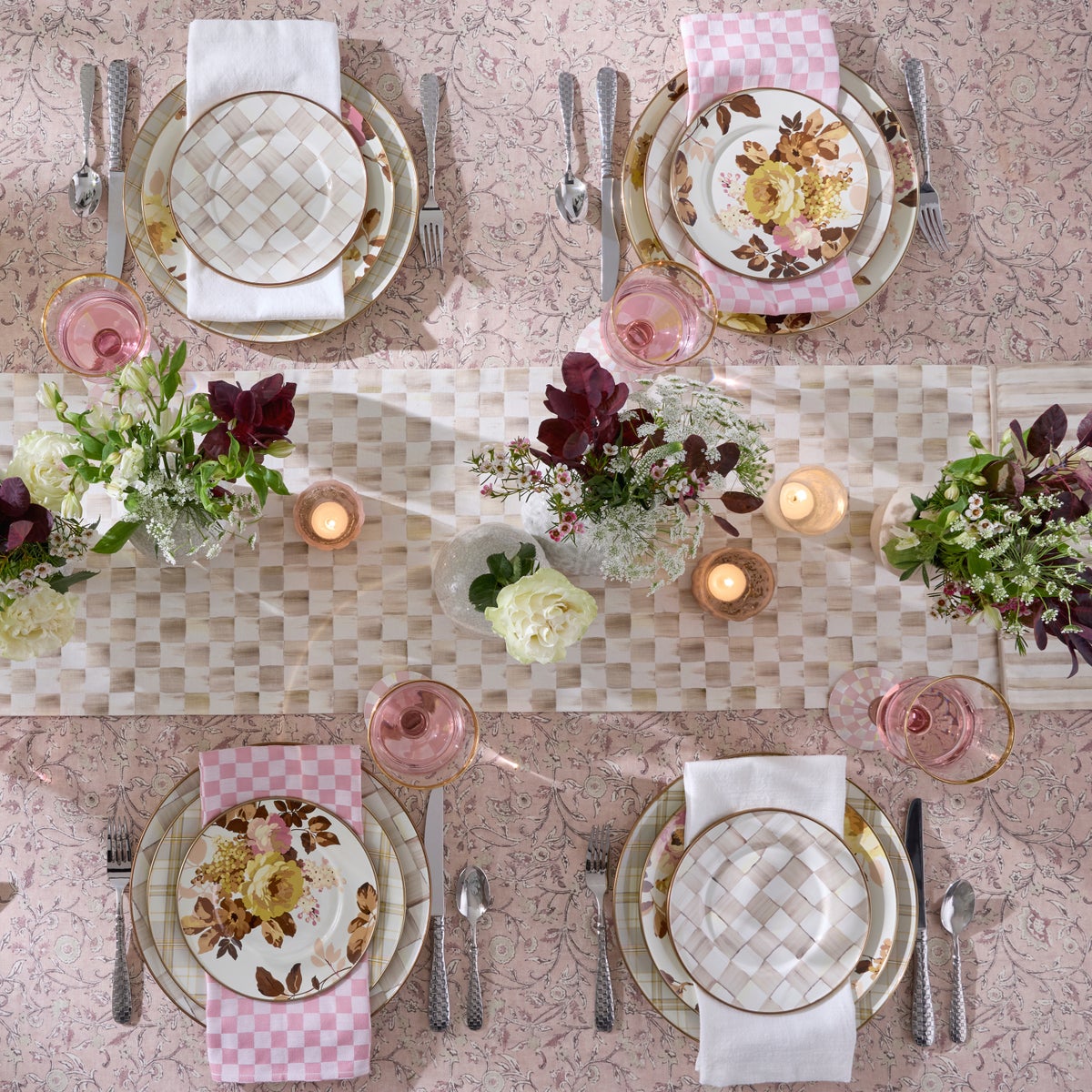Wild Rose White Salad Plate - Image 8