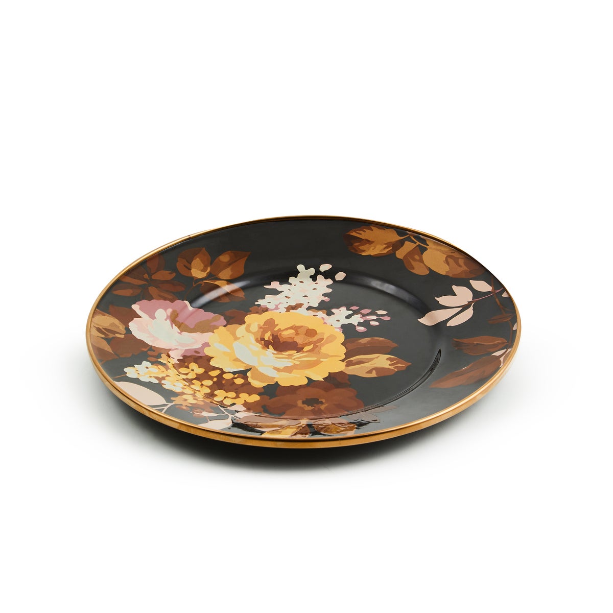 Wild Rose Brown Salad Plate - Image 3