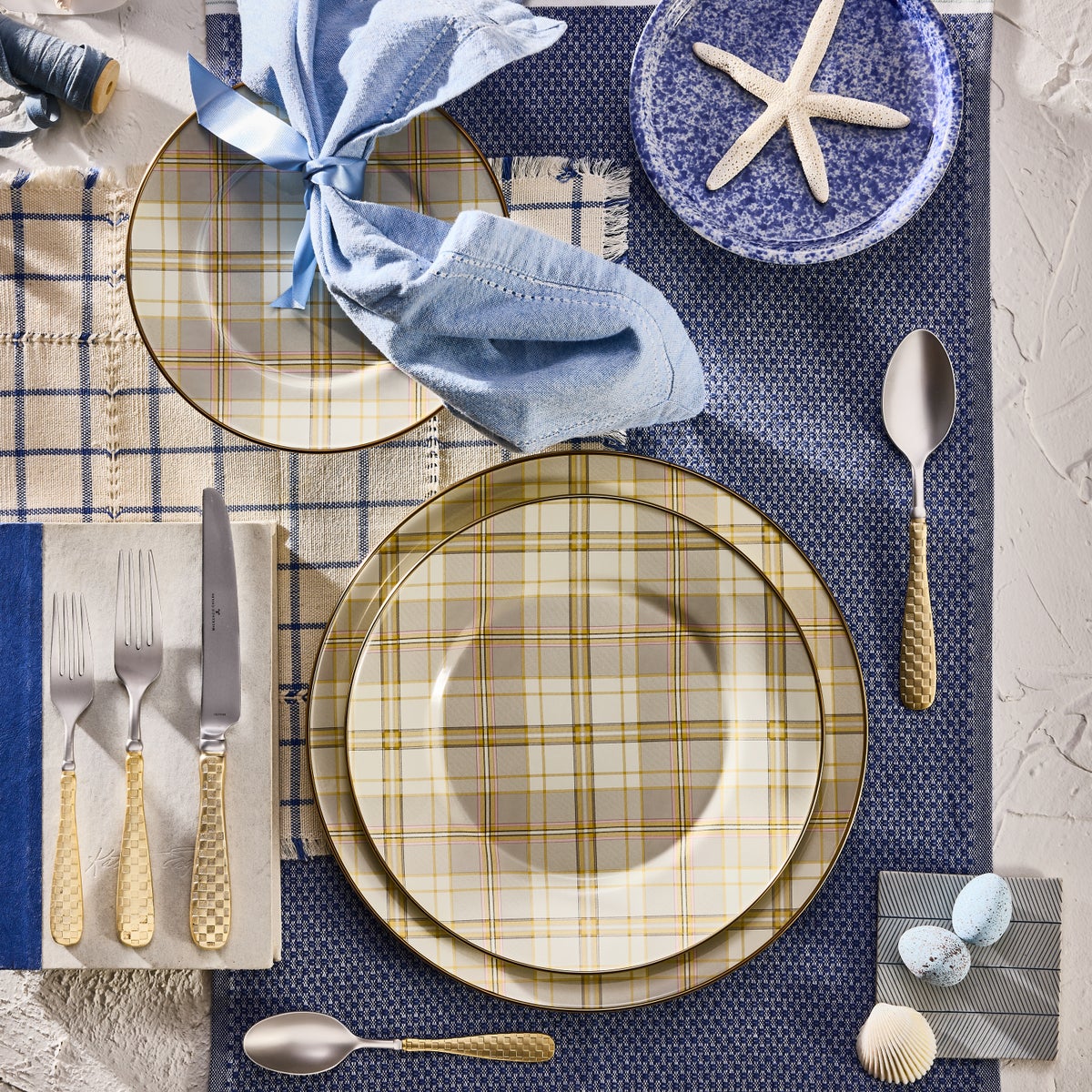 Tartan Latte Salad Plate - Image 2