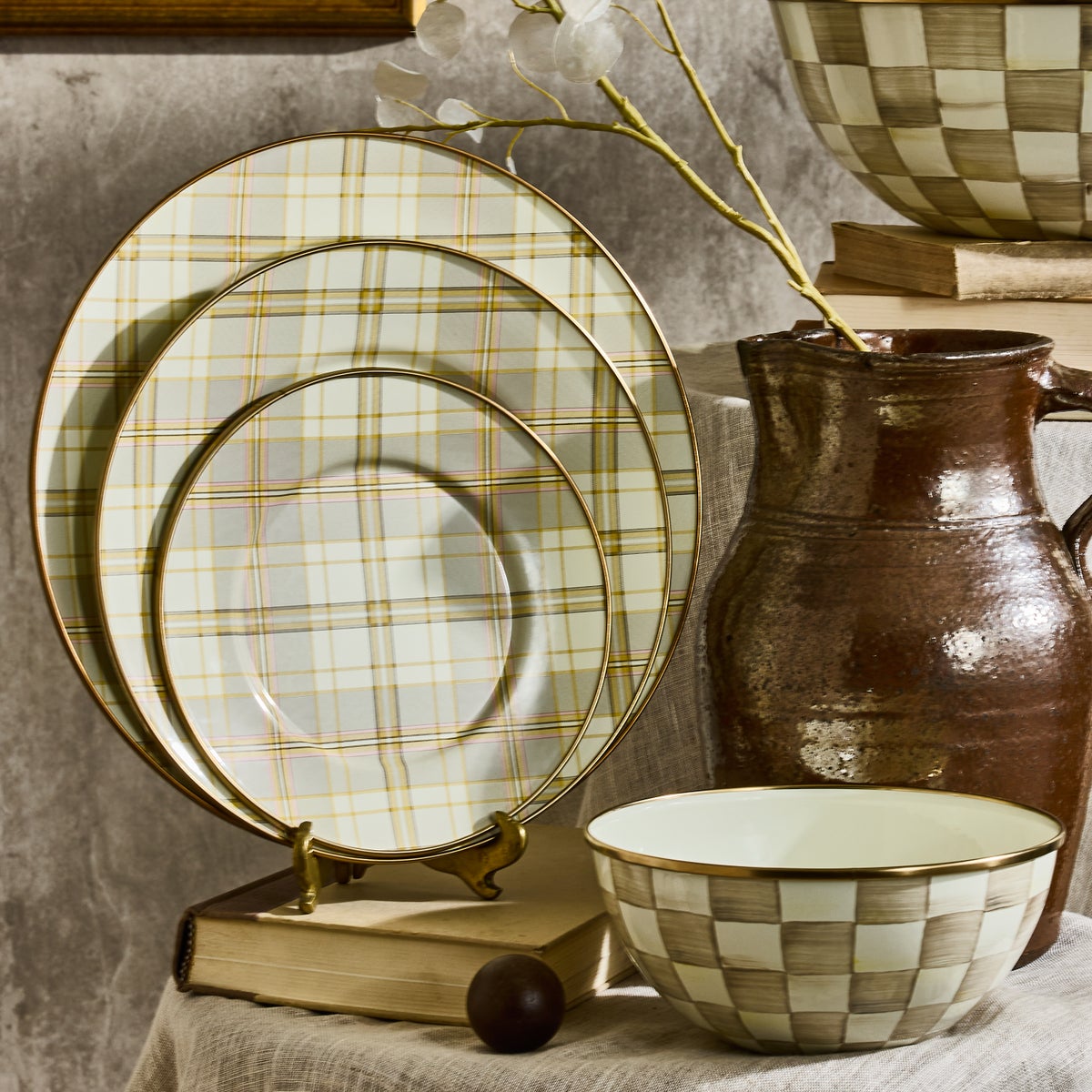 Tartan Latte Salad Plate - Image 5