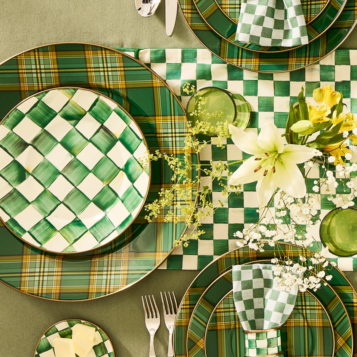 Tartan Green Serving Platter - Image 2