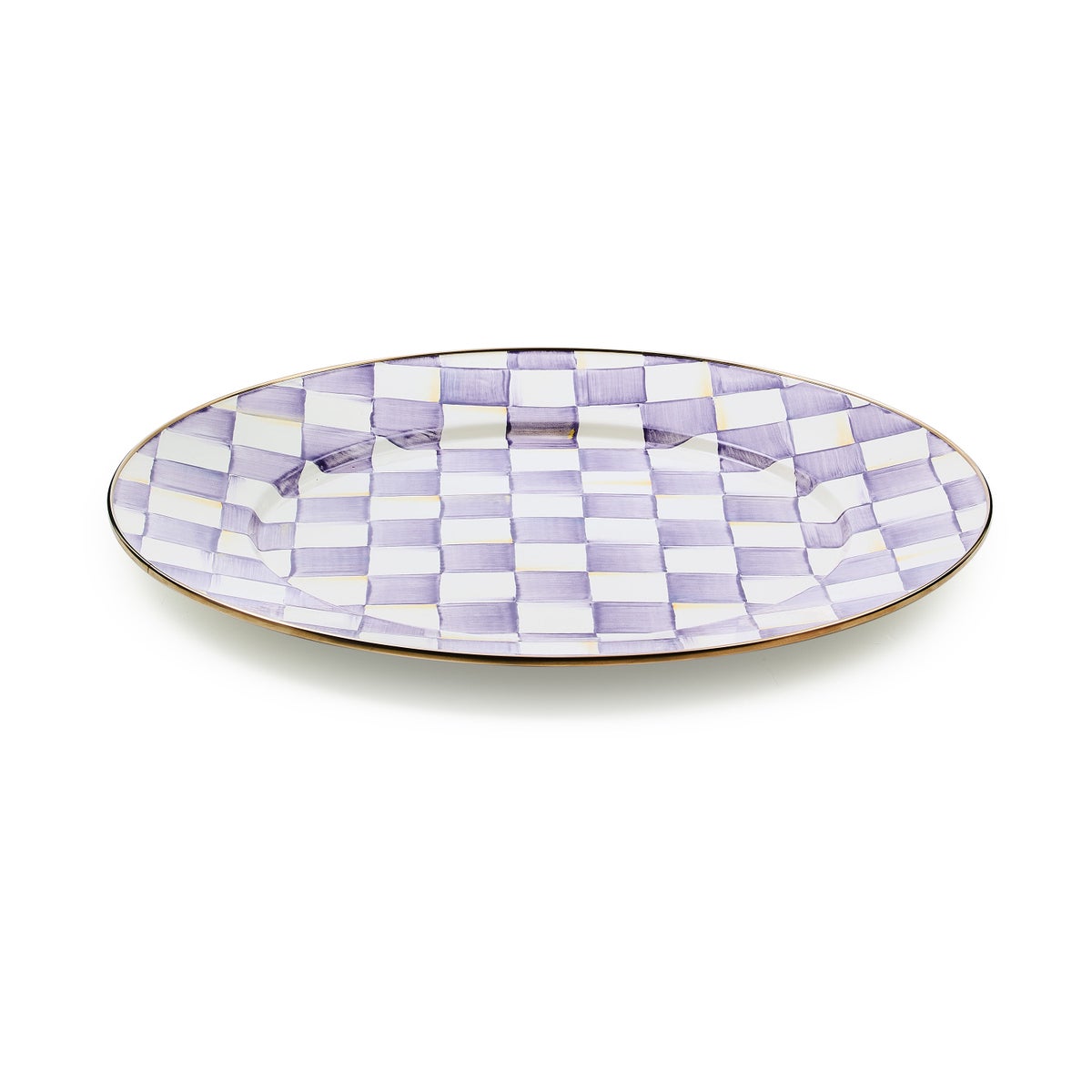 Violet Check Serving Platter - Image 3