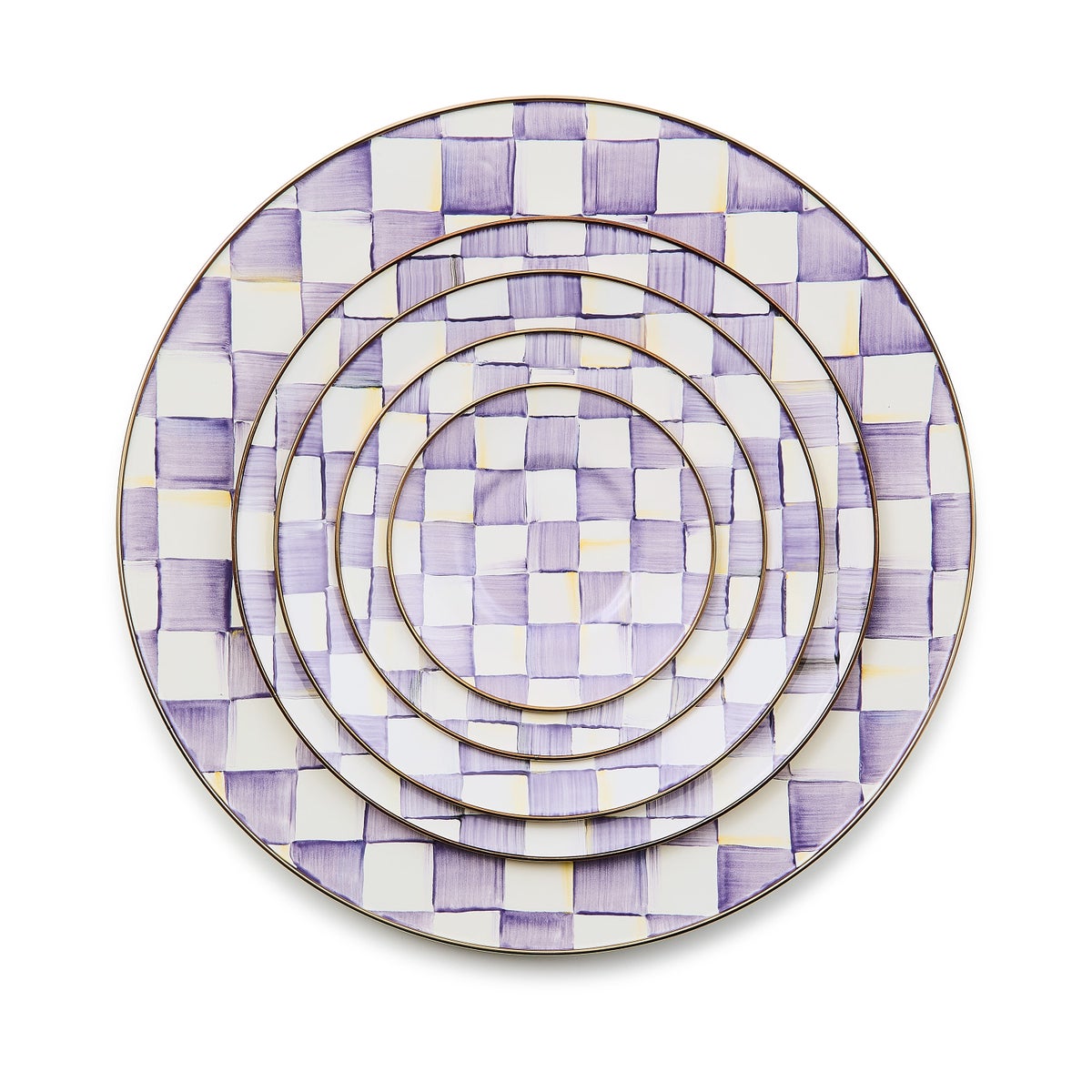 Violet Check Serving Platter - Image 4