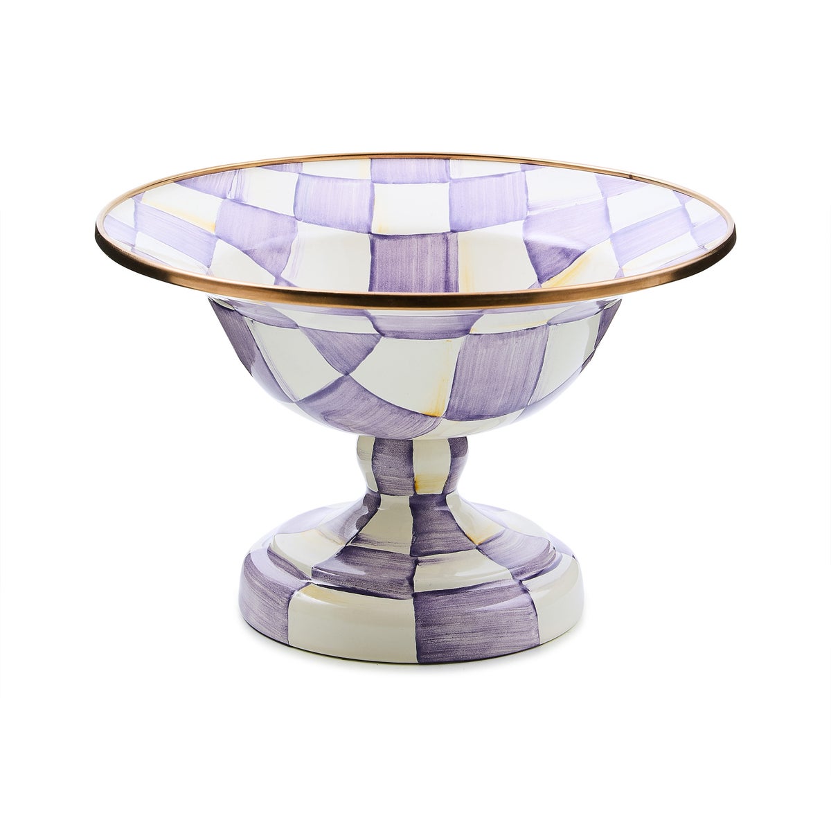 Violet Check Small Compote