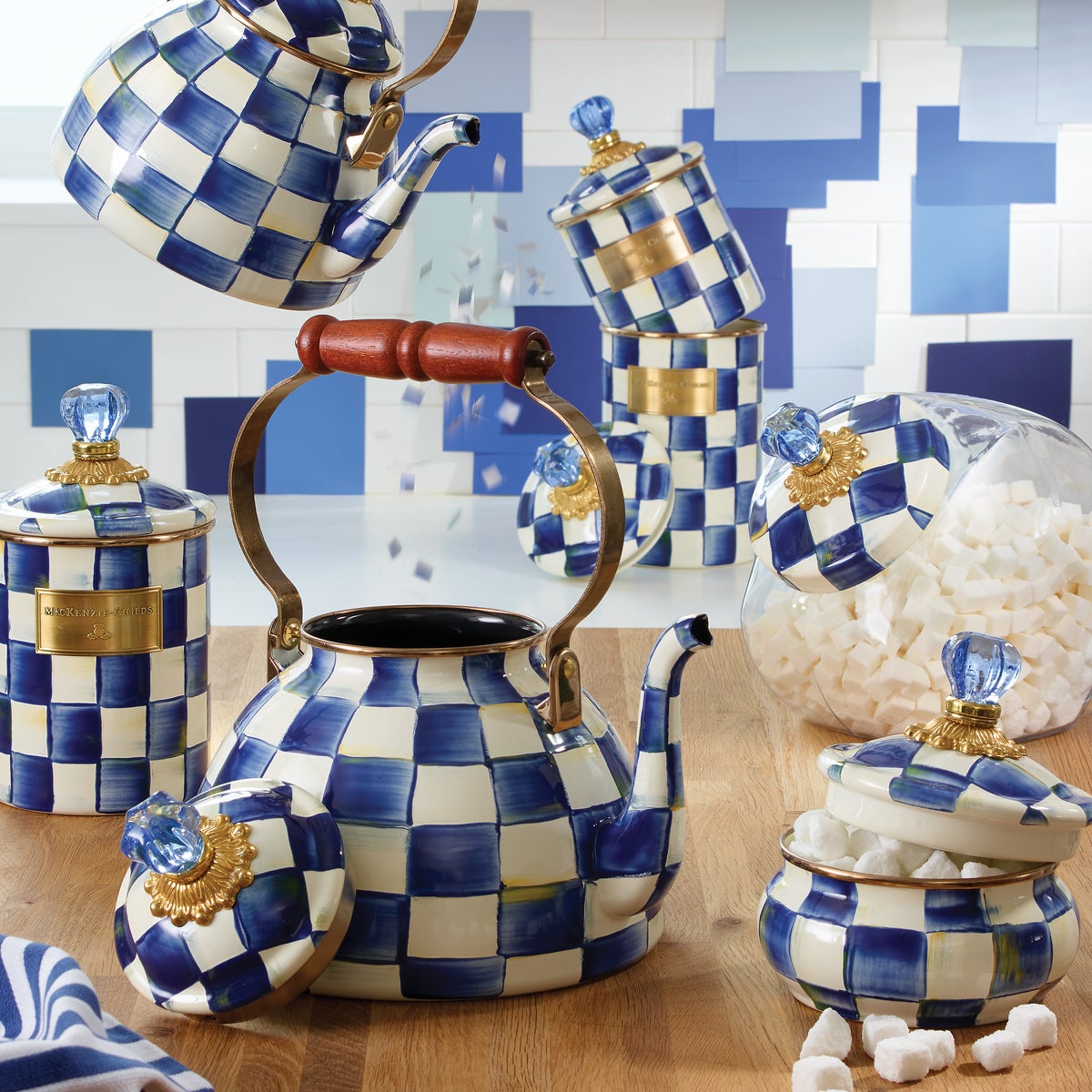 Royal Check Squashed Pot - Image 2
