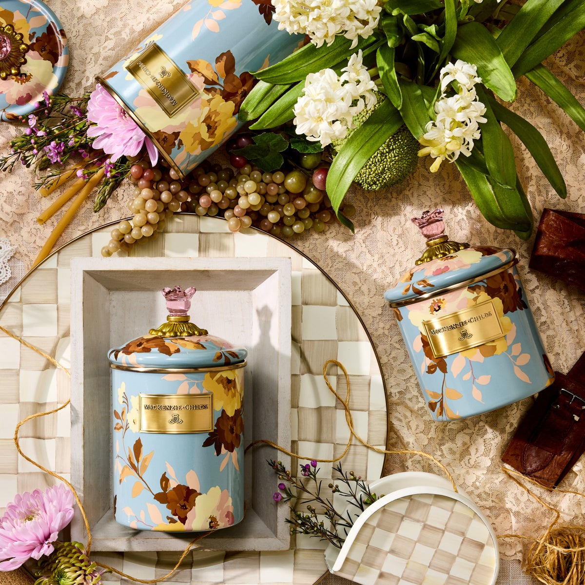 Wild Rose Slate Small Canister - Image 4