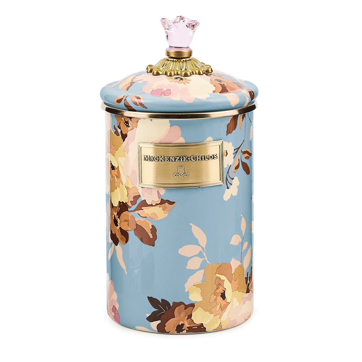 Wild Rose Slate Large Canister