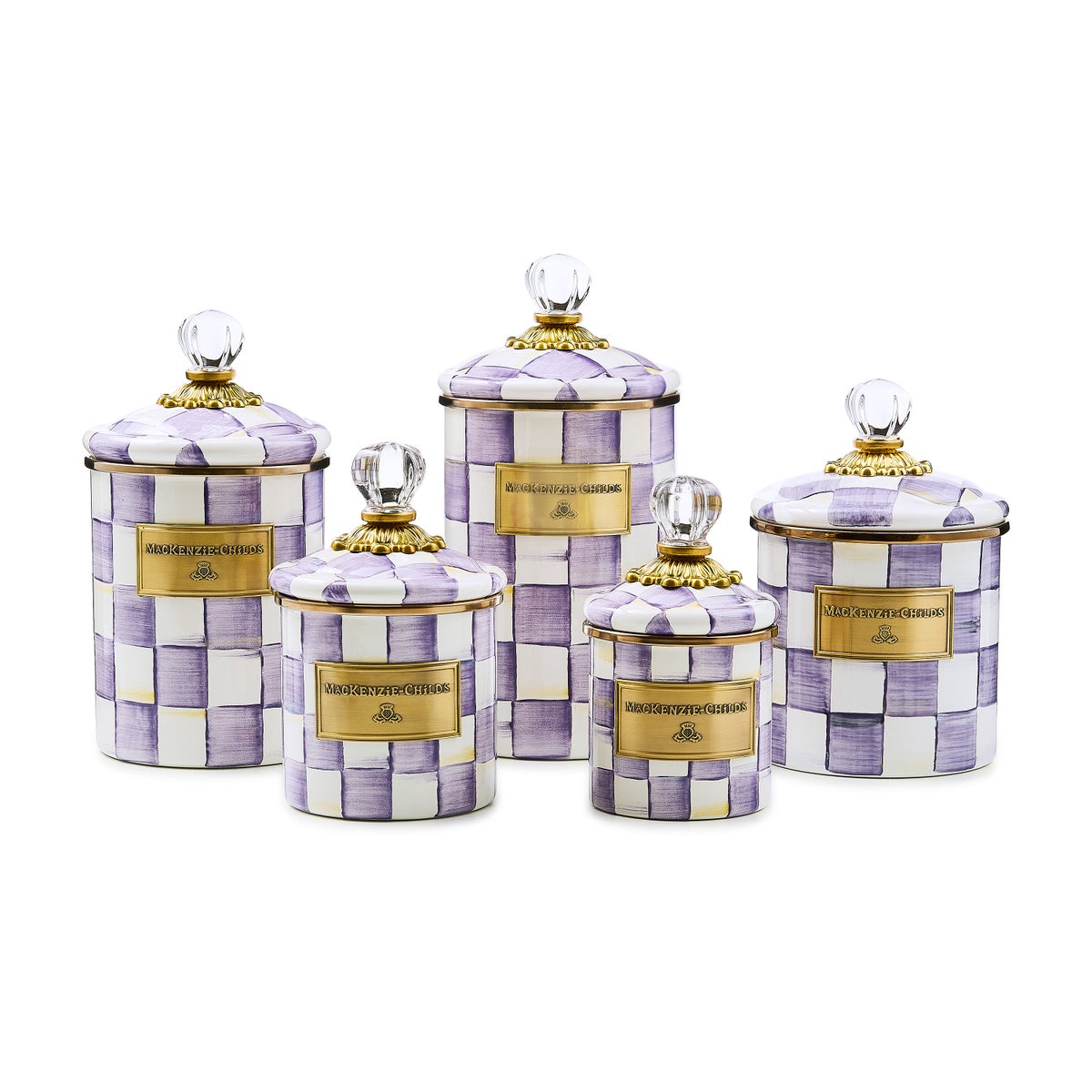 Violet Check Large Canister - Image 3