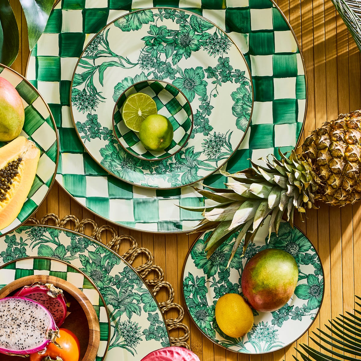 Emerald English Garden Dinner Plate - Image 2