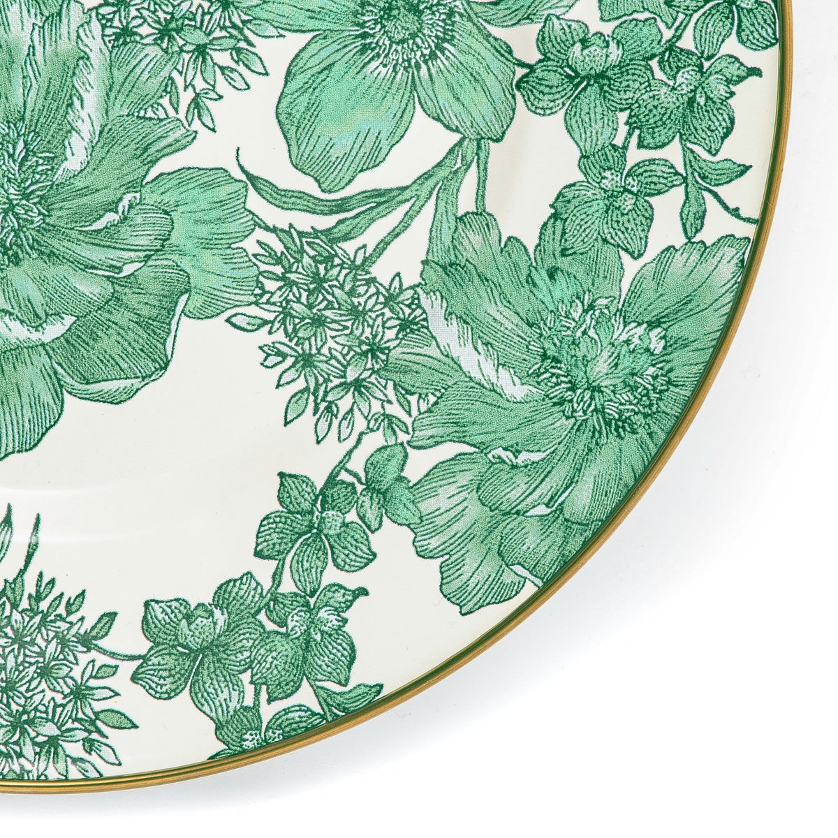 Emerald English Garden Dinner Plate - Image 3