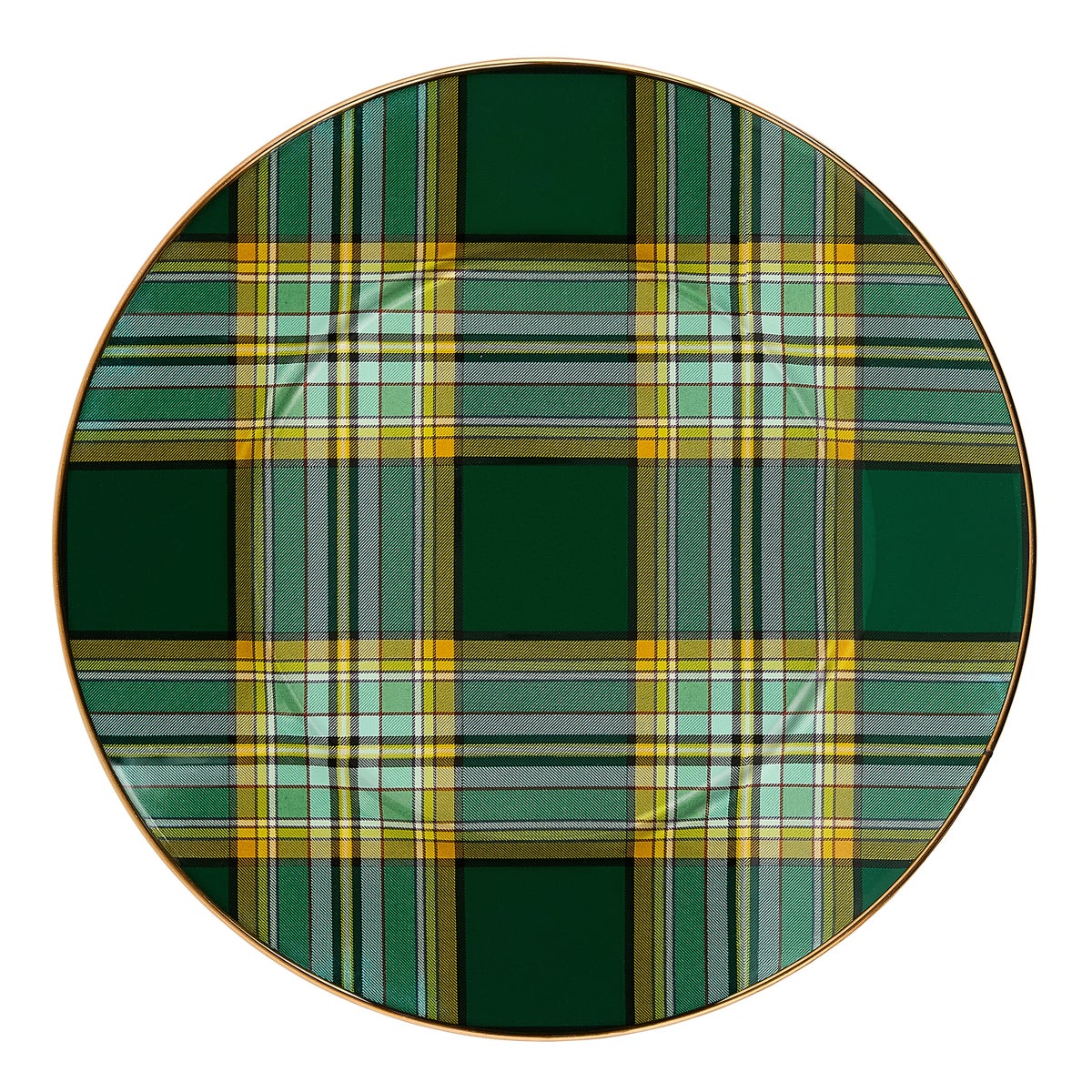 Tartan Green Dinner Plate
