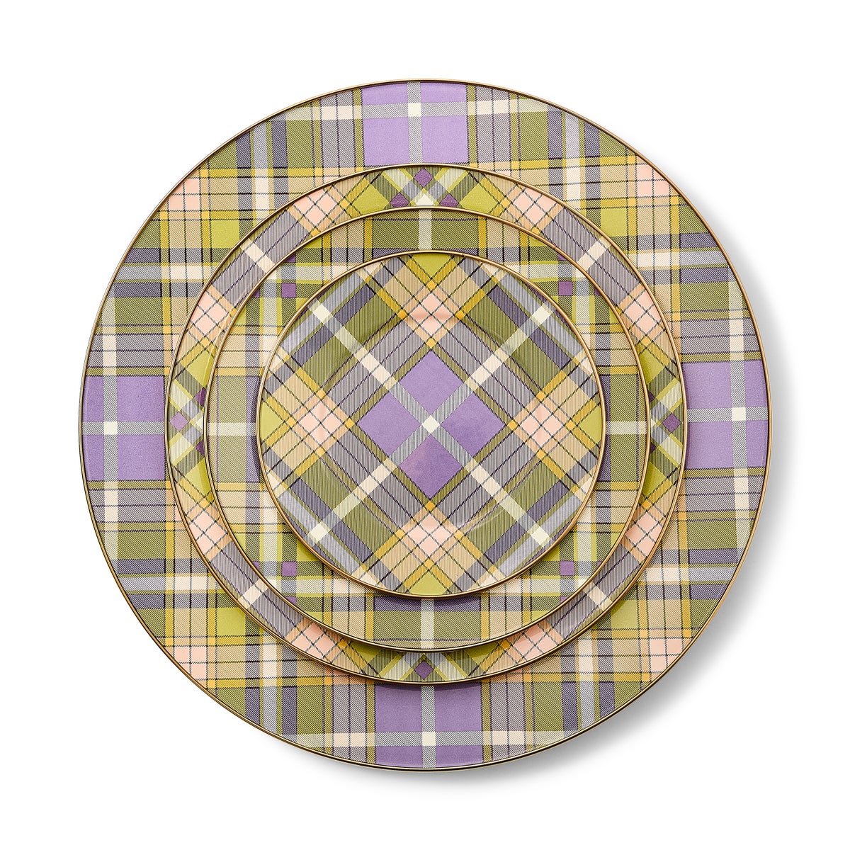 Tartan Violet Dinner Plate - Image 3