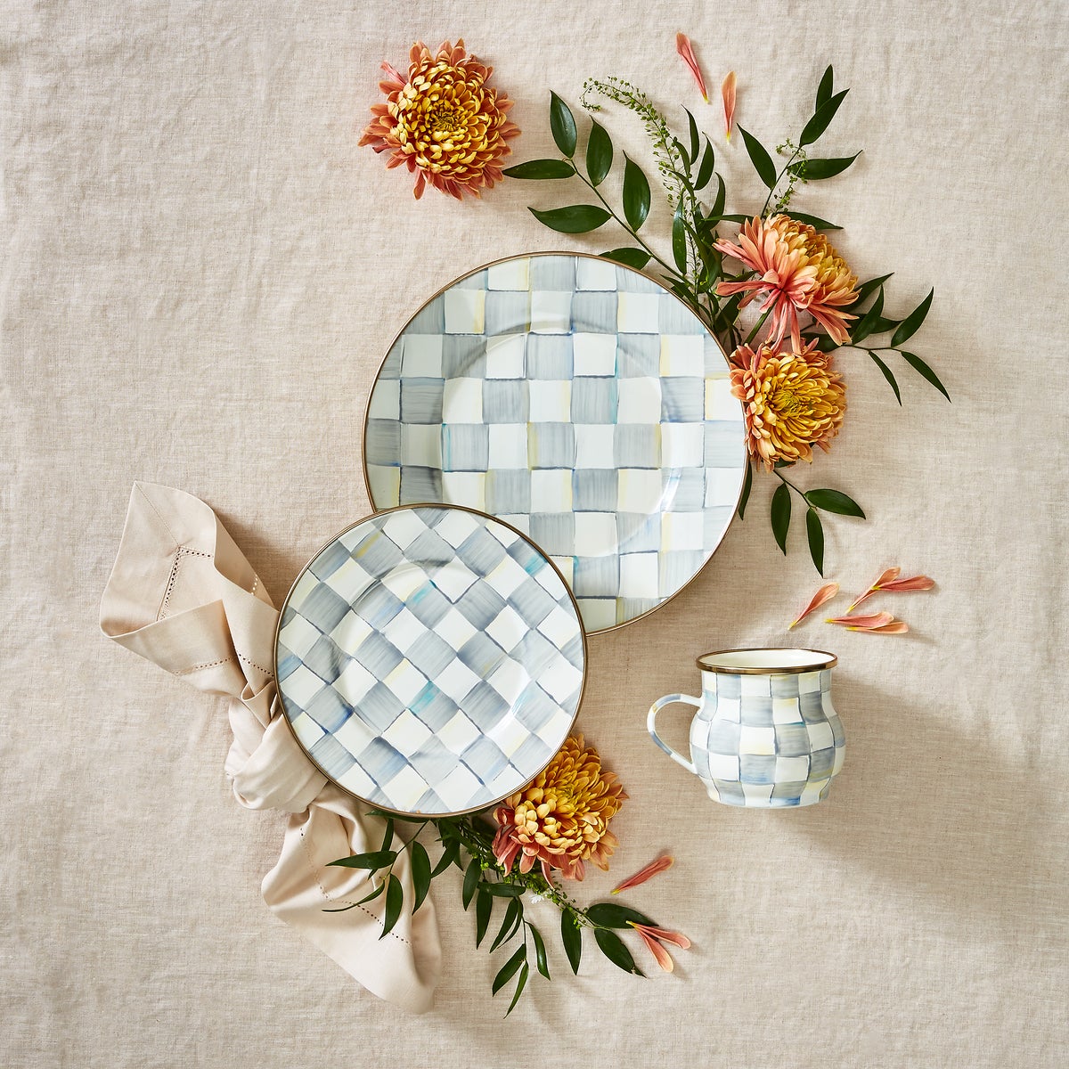 Sterling Check Dinner Plate - Image 7