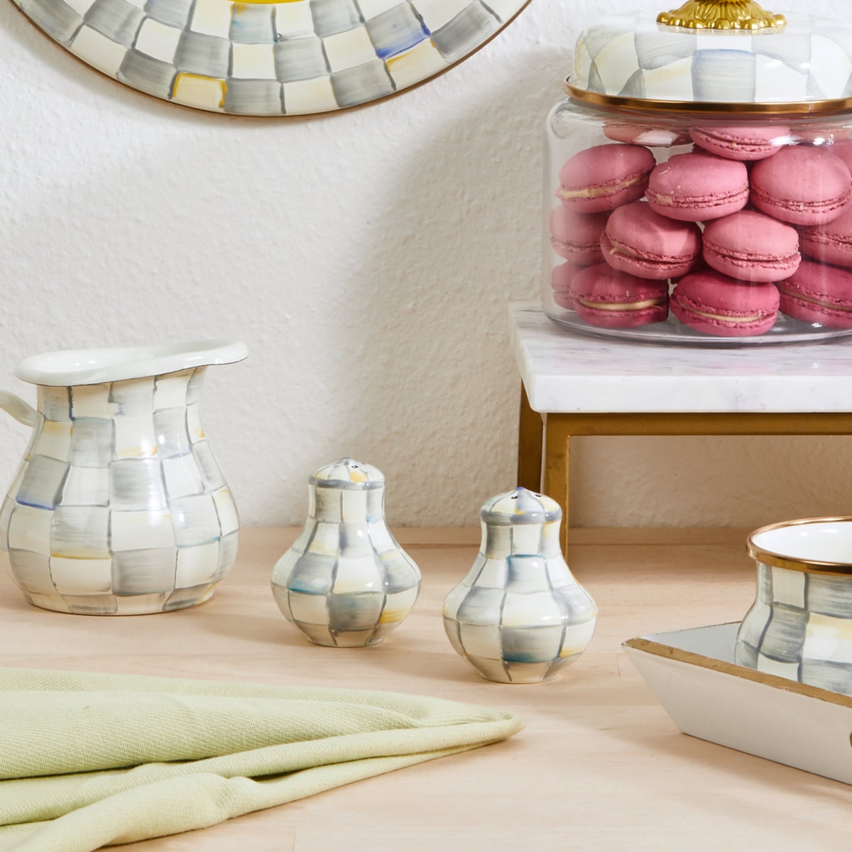 Sterling Check Salt & Pepper Shakers - Image 2