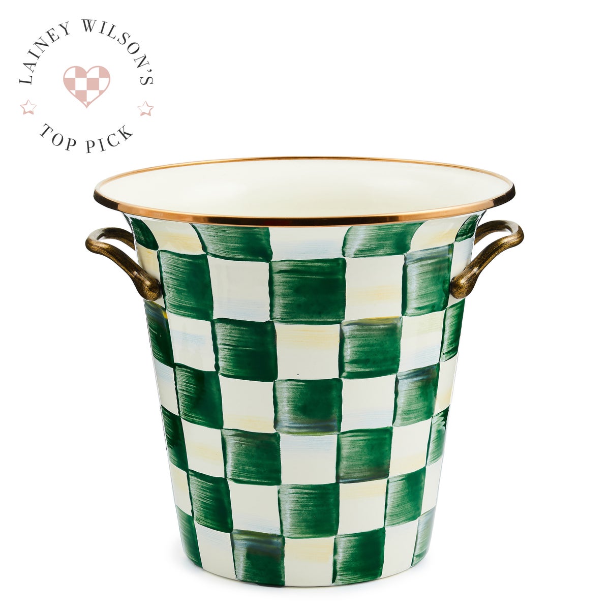 Emerald Check Wine Cooler