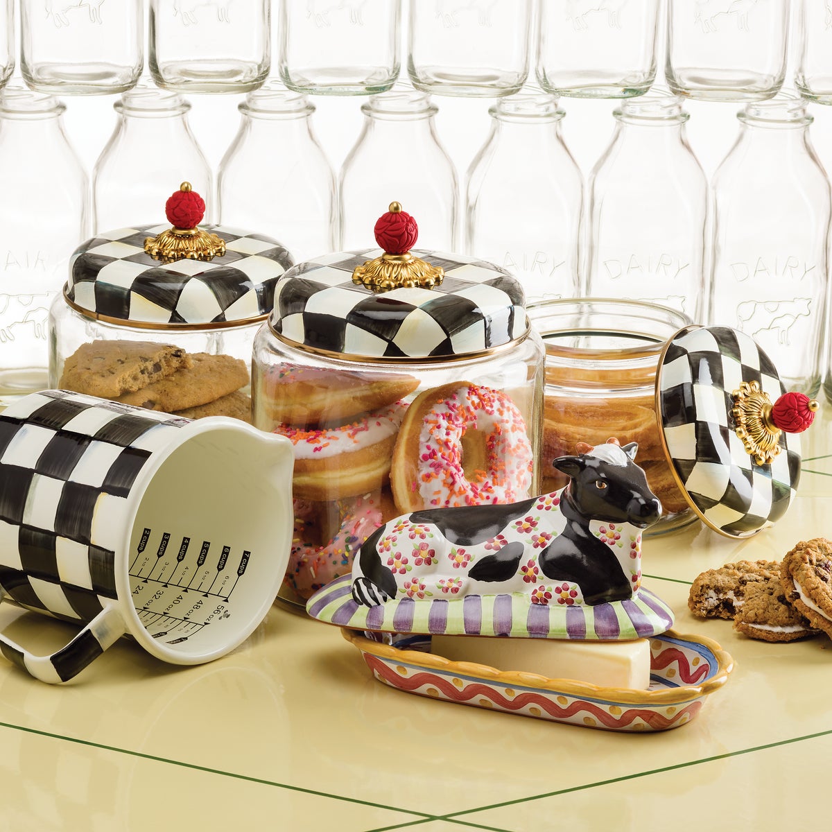 Courtly Check Large Kitchen Canister - Image 4