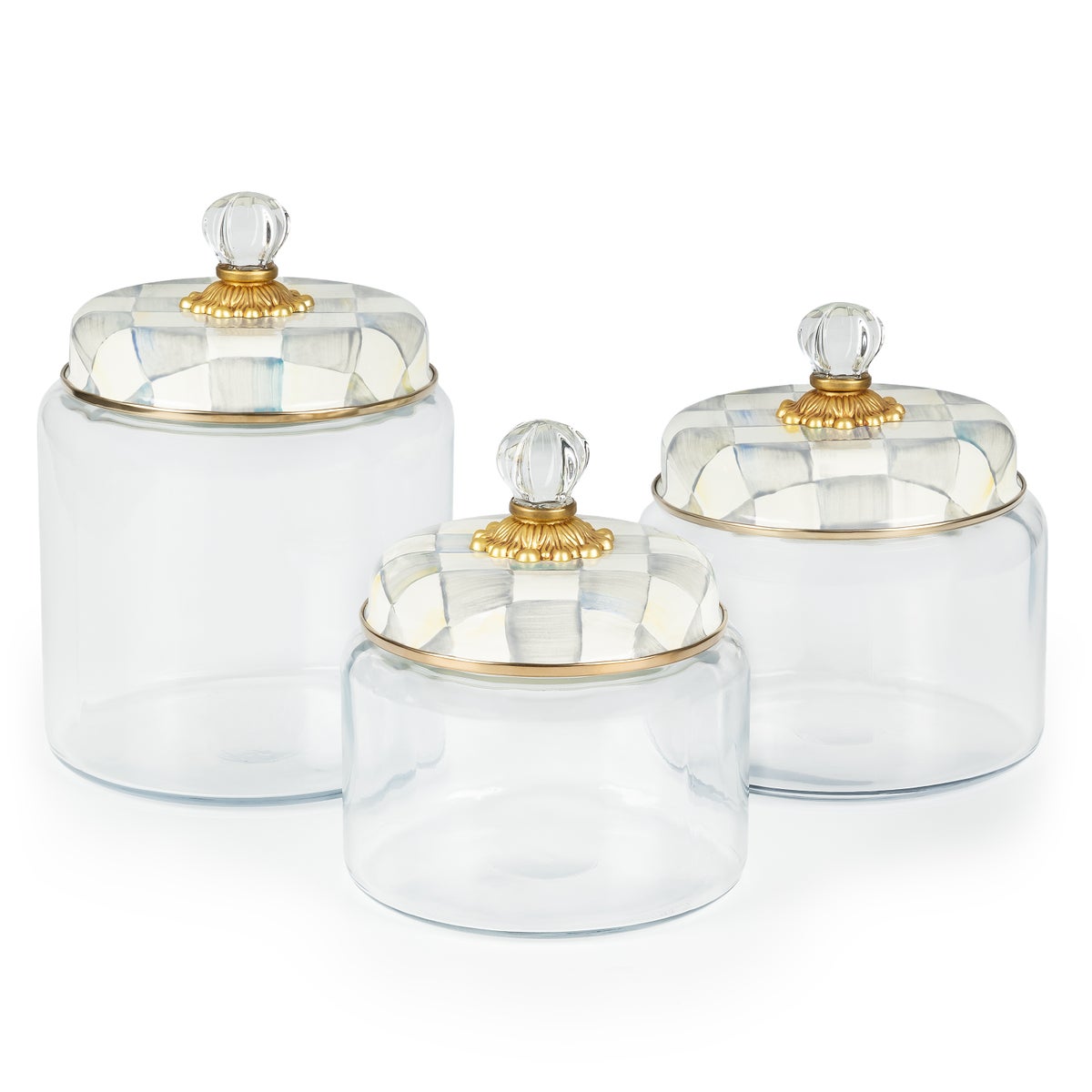 Sterling Check Kitchen Canister Set