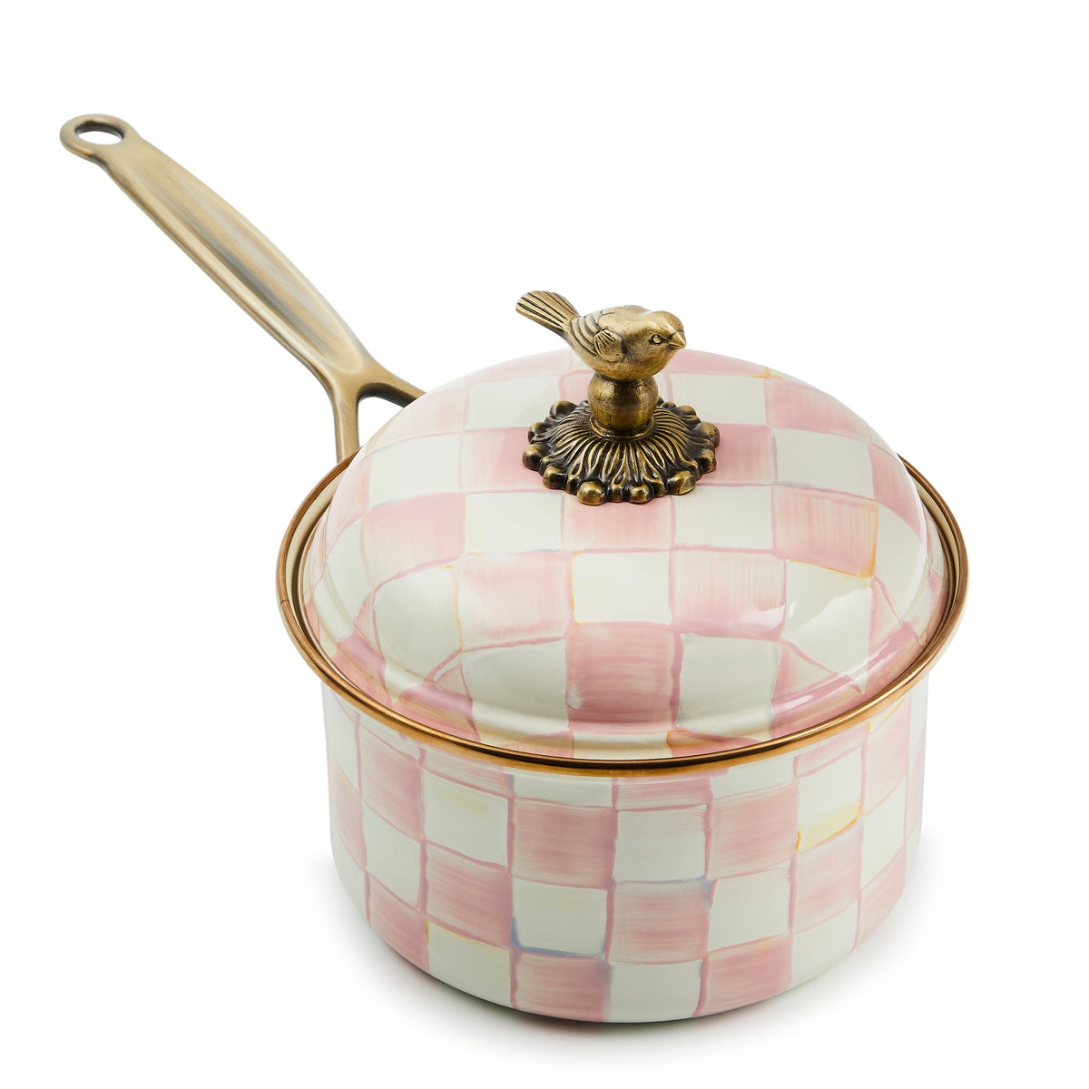 Rosy Check 2.5 Qt. Saucepan
