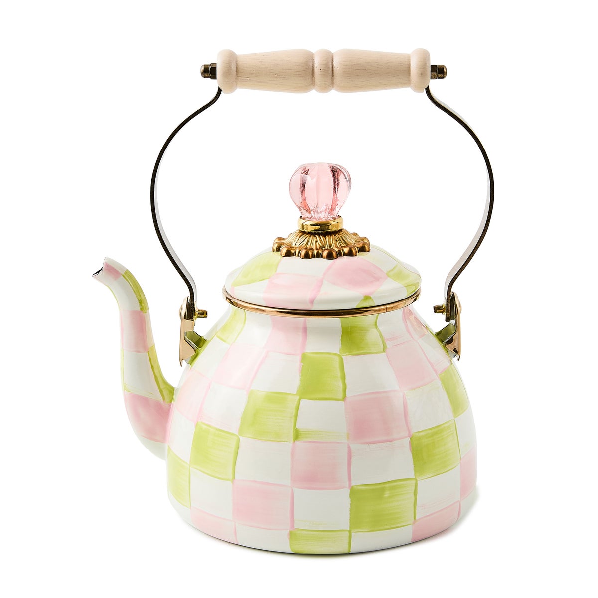 Palm Beach Check 2 Quart Tea Kettle