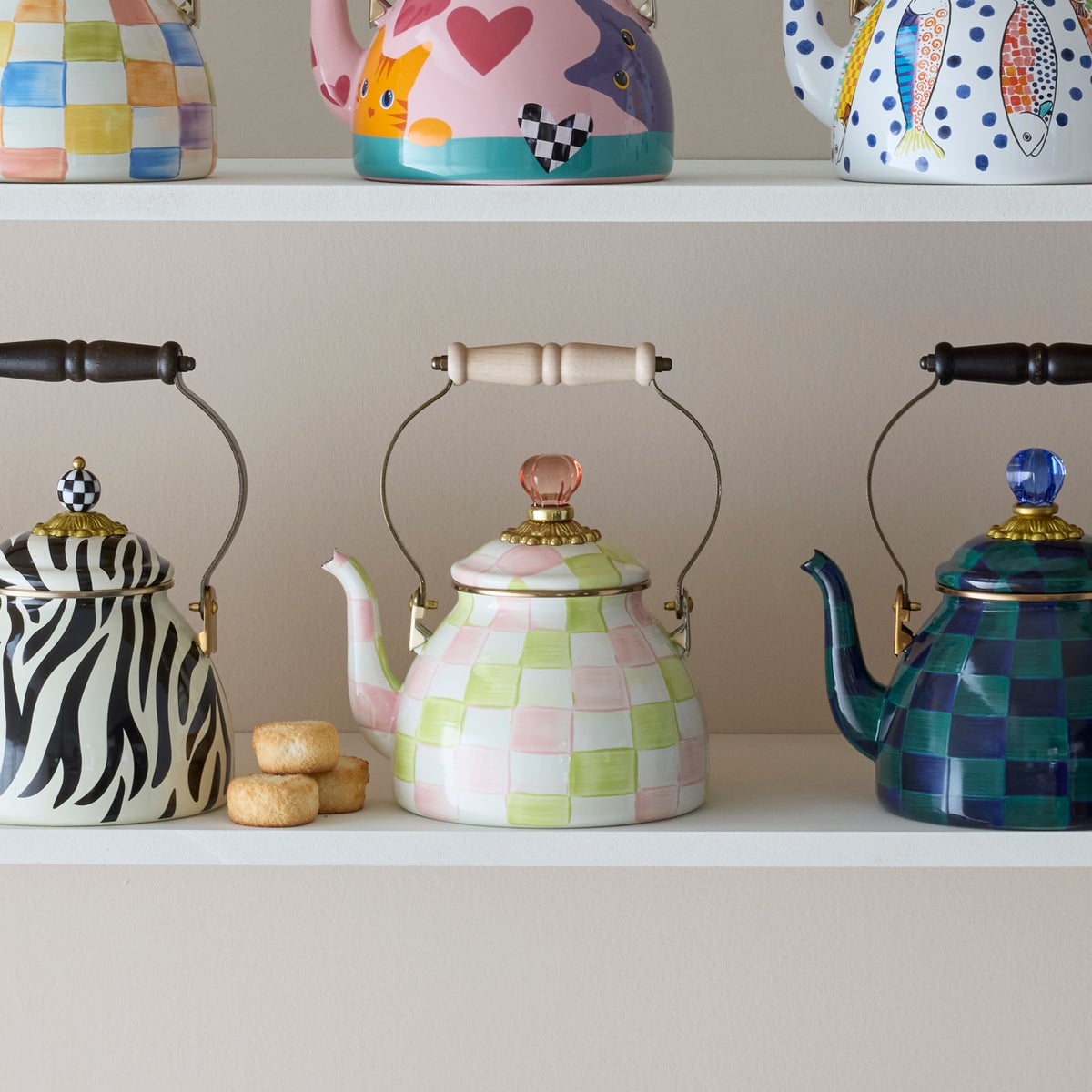 Palm Beach Check 2 Quart Tea Kettle - Image 2